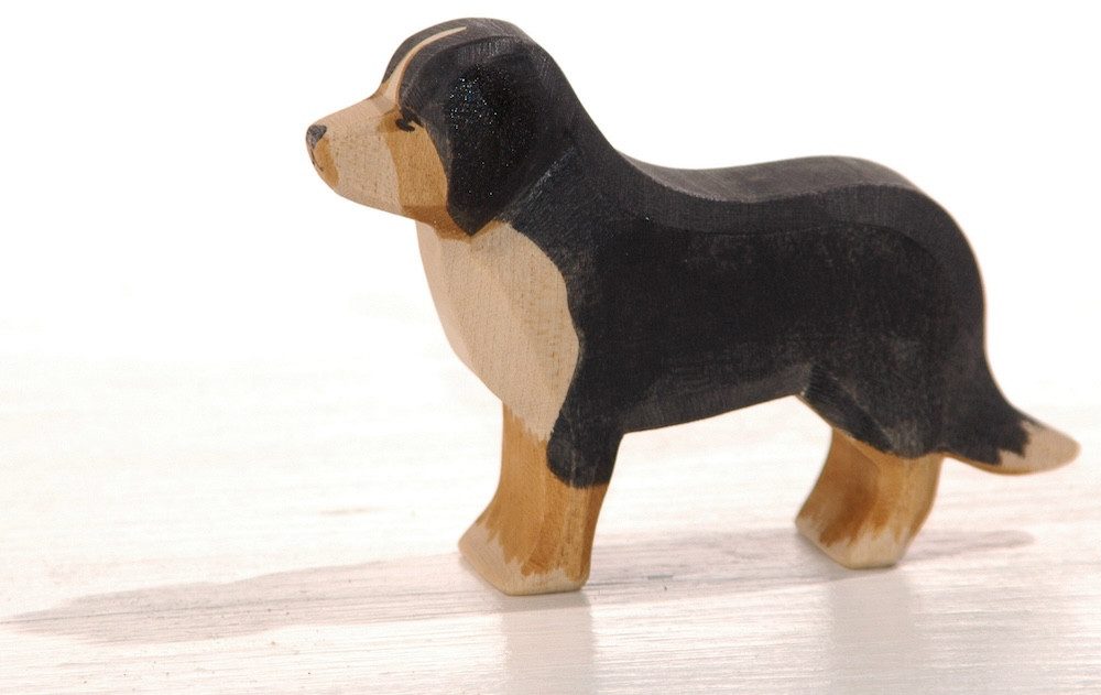 Ostheimer Spielfigur Berner Sennhund Holztier Spieltier, (Set, 1-tlg., 1), Made in Germany