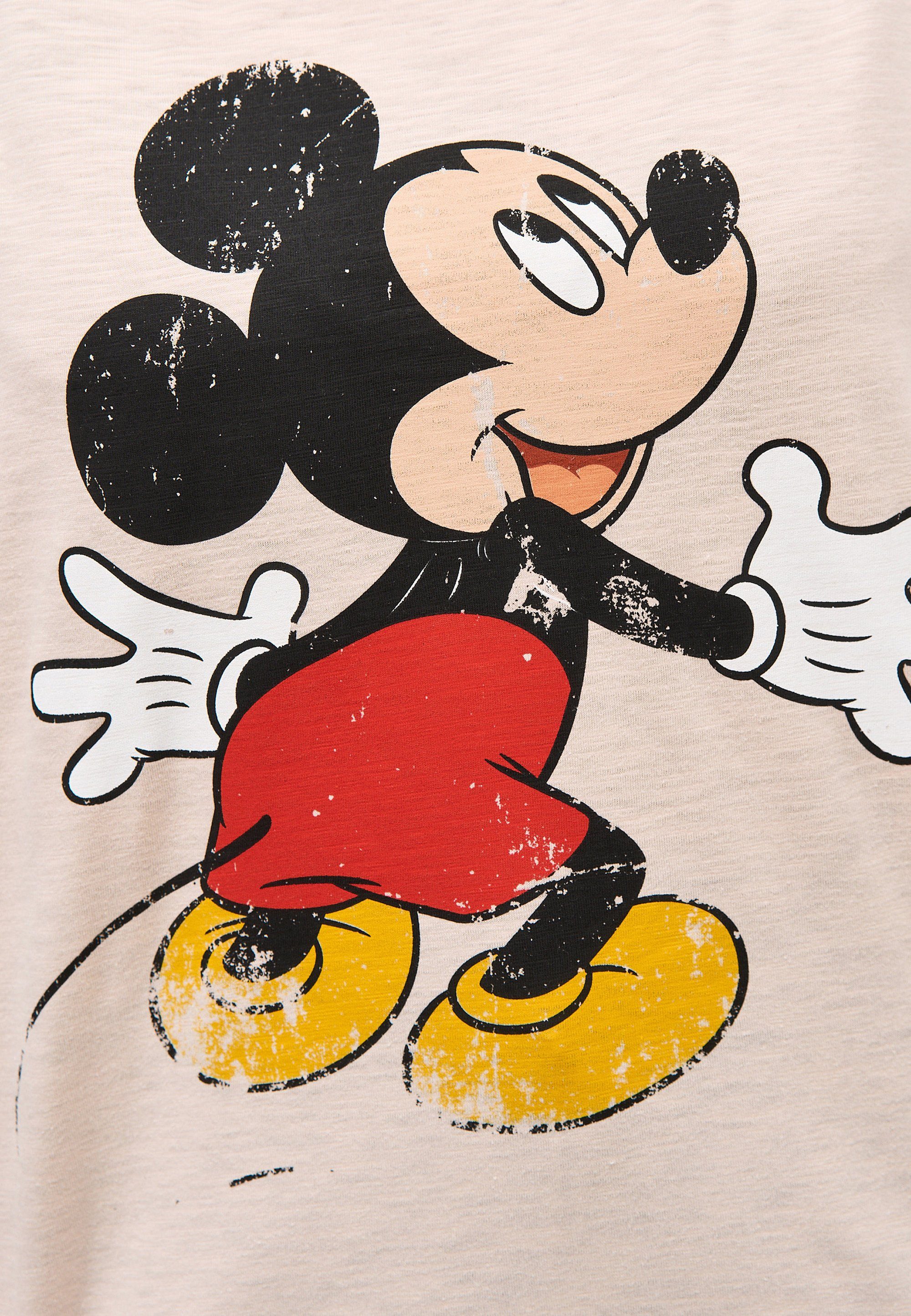 Recovered T-Shirt Mickey Mouse GOTS Hug Pink Bio-Baumwolle zertifizierte
