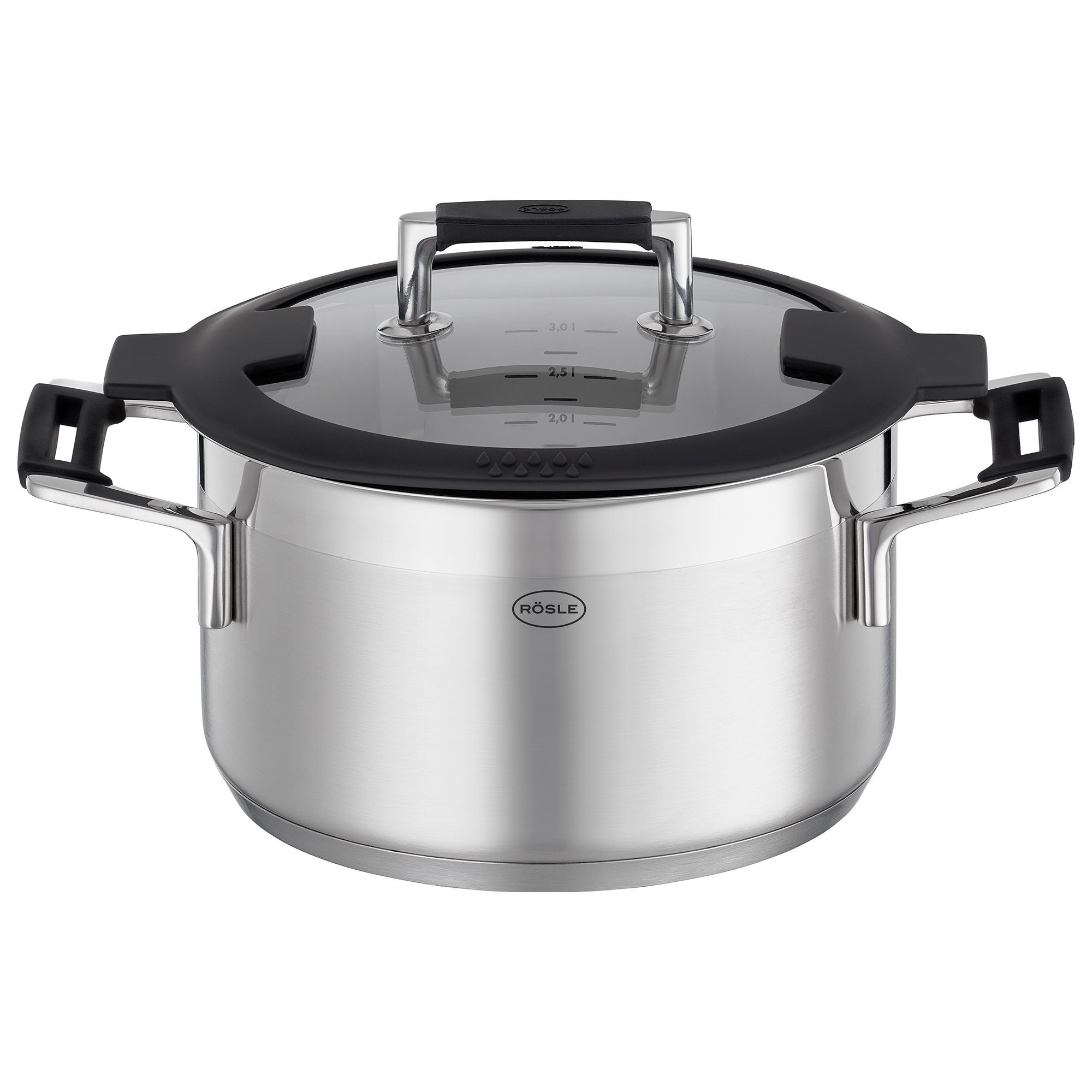 RÖSLE Kochtopf RÖSLE Kochtopf 20 cm Silence Pro mit Silikon Deckel 910962