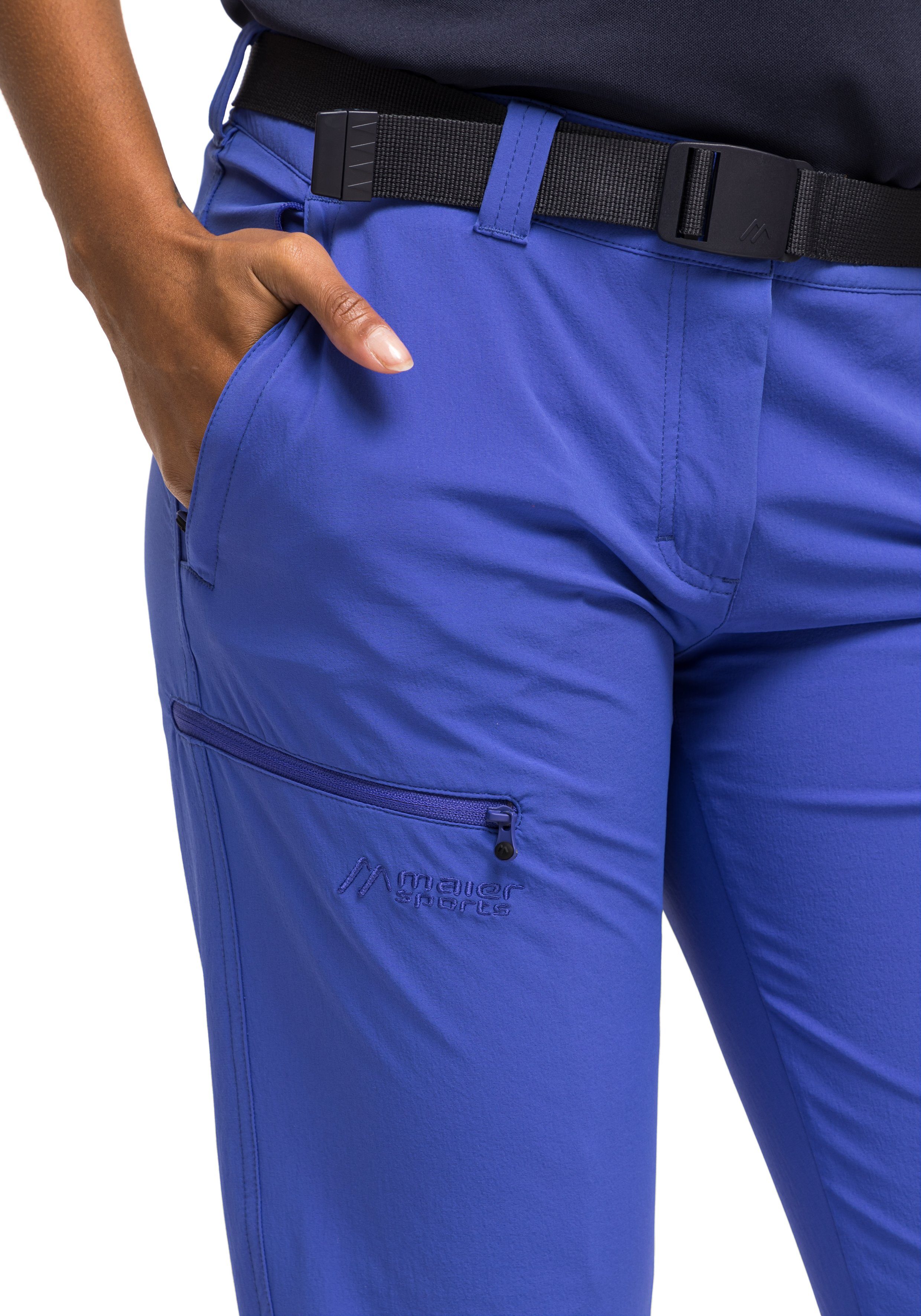 elastischem Outdoor-Hose aus Maier Funktionshose darkblue slim Material Wanderhose, Sports Damen Inara