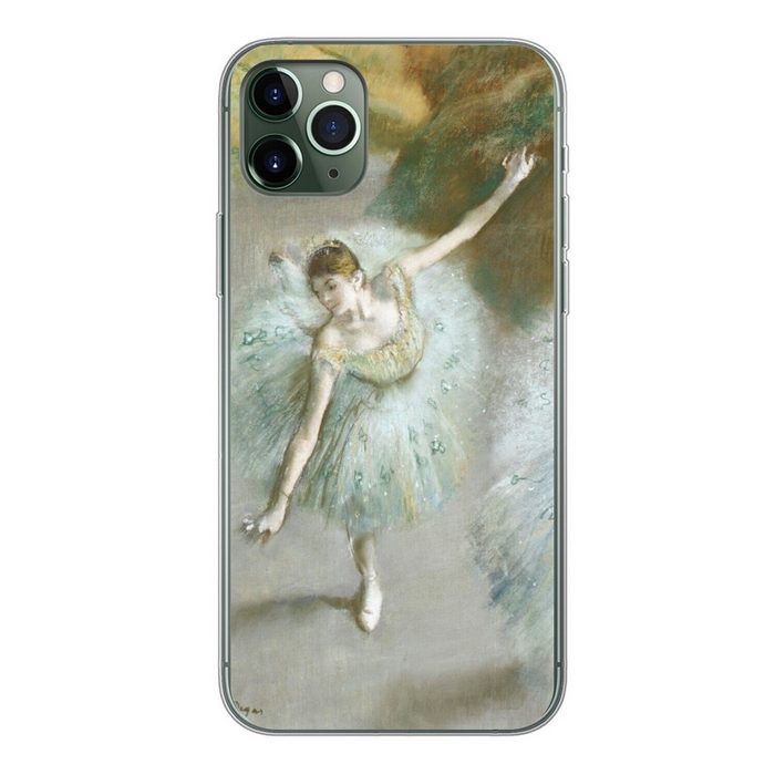 MuchoWow Handyhülle Tänzerin in Grün - Gemälde von Edgar Degas Handyhülle Apple iPhone 11 Pro Max Smartphone-Bumper Print Handy
