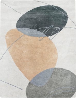 Teppich Megan, LeGer Home by Lena Gercke, rechteckig, Höhe: 20 mm, super soft, kuschelig, mehrfarbig, geometrisches Muster, Wohnzimmer