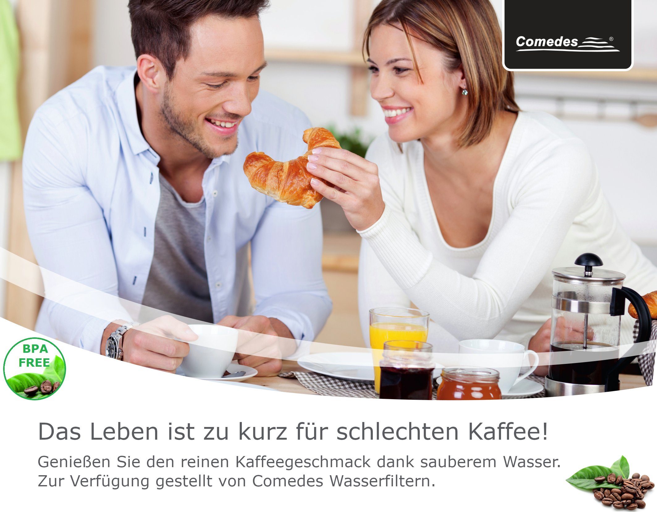 Comedes Wasserfilter 10er Set kompatibel mit Krups, Melitta und Nivona Kaffeeautomaten, Zubehör für einsetzbar statt Krups Claris F-088, Nivona NIRF 700, Jura 7525, Melitta Pro Aqua, einsetzbar statt Krups Claris, Jura 7525, Melitta