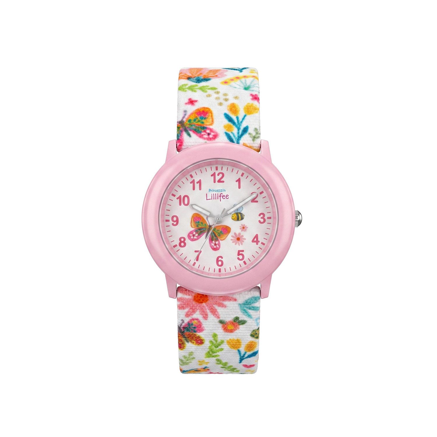 Prinzessin Lillifee Quarzuhr 2101512, Armbanduhr, Kinderuhr, Mädchen, analog, Textilband