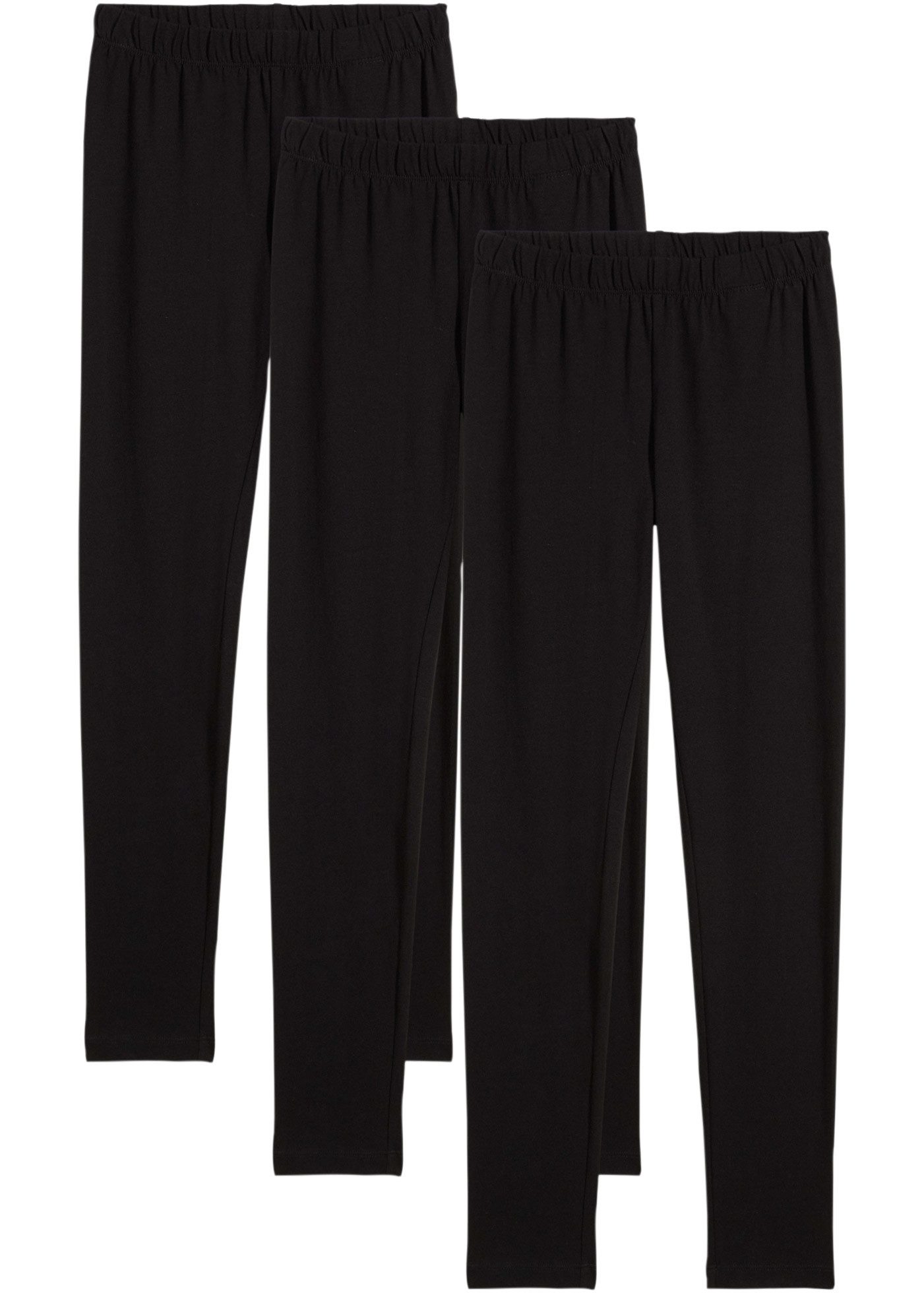 bonprix Leggings (Packung, 3-tlg) aus Baumwolle und Elasthan, Skinny Fit, für Frühjahr und Sommer