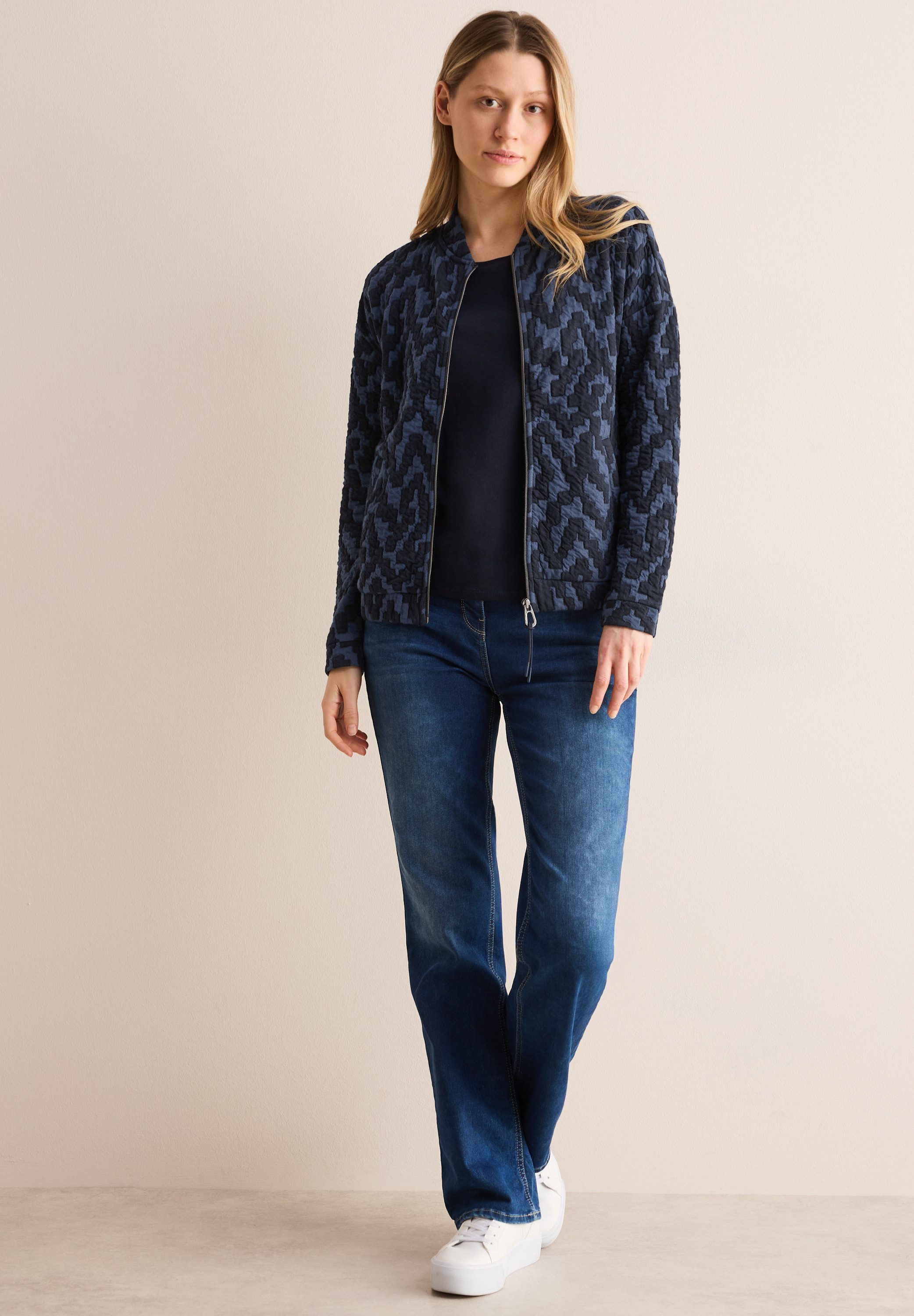 CECIL Cardigan mit Elastiksaum