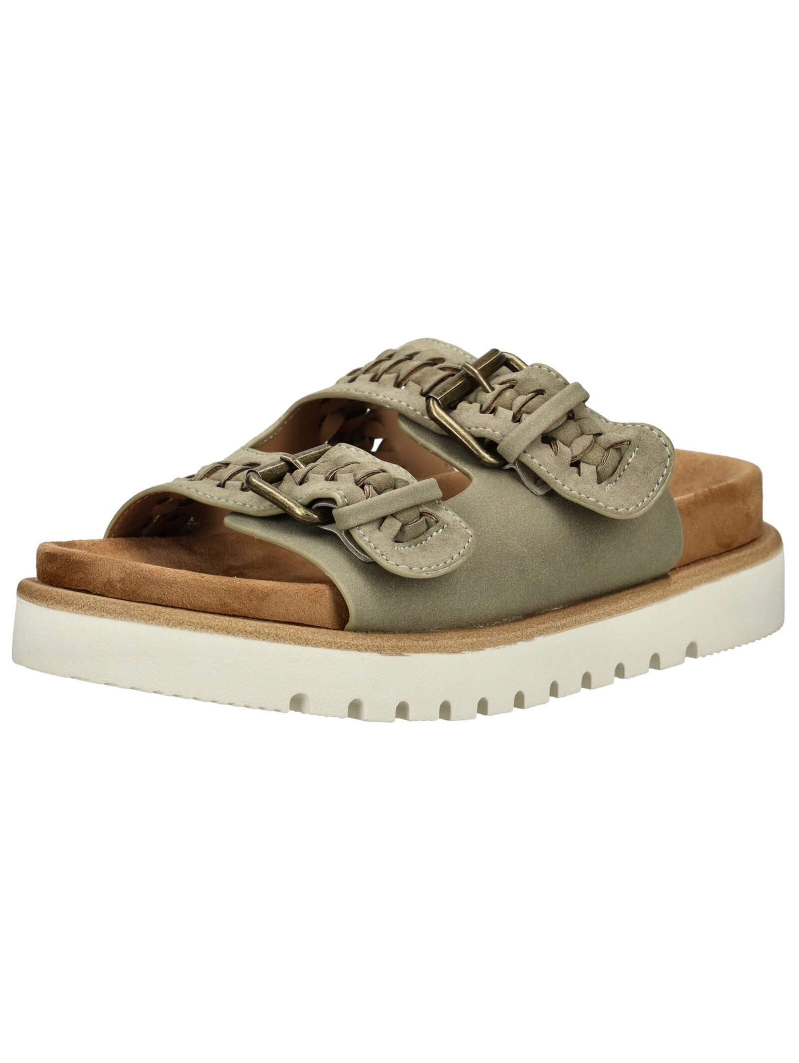 MUSTANG Pantoletten Lederimitat/Textil Pantolette günstig online kaufen