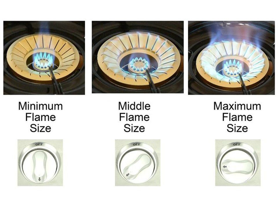 NJ The right choice Gaskocher NSD-2C, (Gas Camping mit Zubehör), NSD-2C Edelstahl Camping Gaskocher 2 flammig mit Deckel Zündsicherung