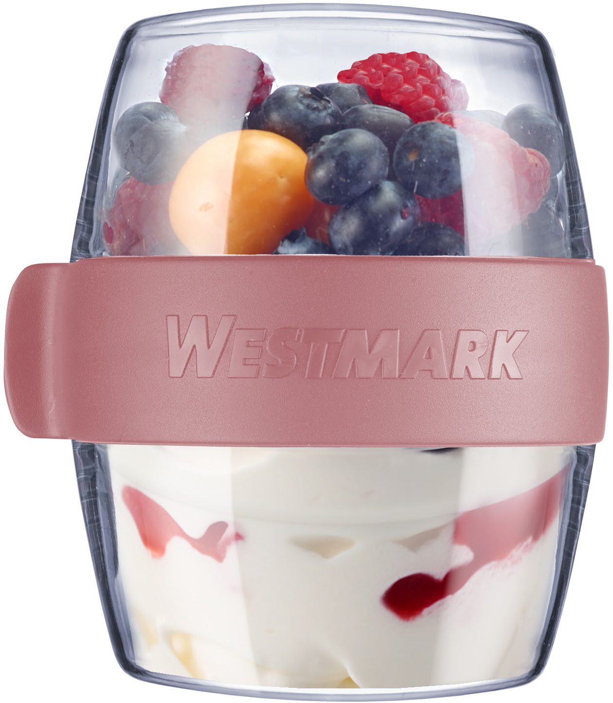 WESTMARK Lunchbox Pocketbox »Maxi«, 700 ml, Kunststoff, (1-tlg), Meal-Prep Dose to go, 2 x 350 ml, für Joghurt, Obst, Gemüse