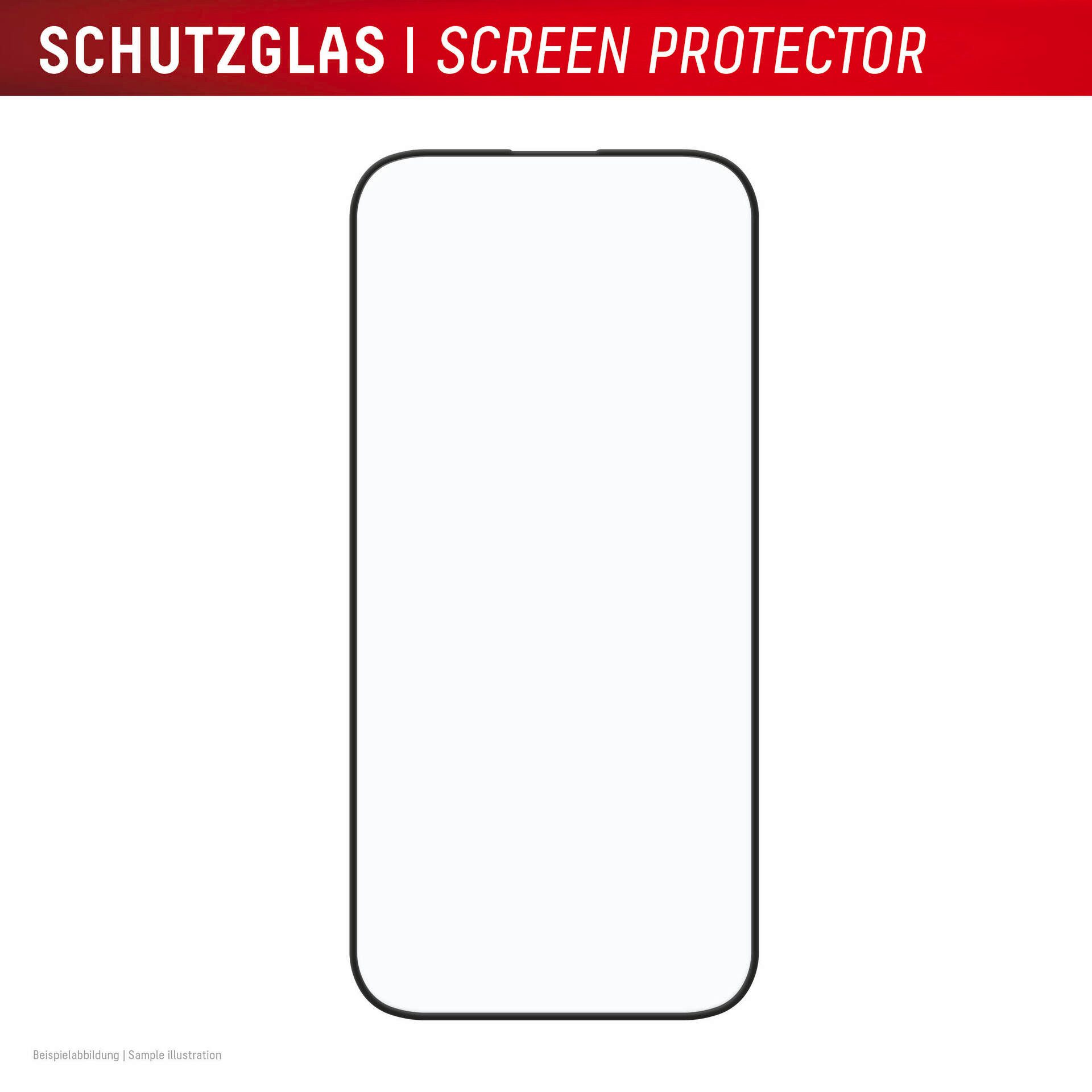 Displex Displayschutzglas Premium Glass Full Cover für Apple iPhone 16, 1 Stück, Displayschutzfolie, Schutzfolie, Bildschirmschutz, kratz- & stoßfest