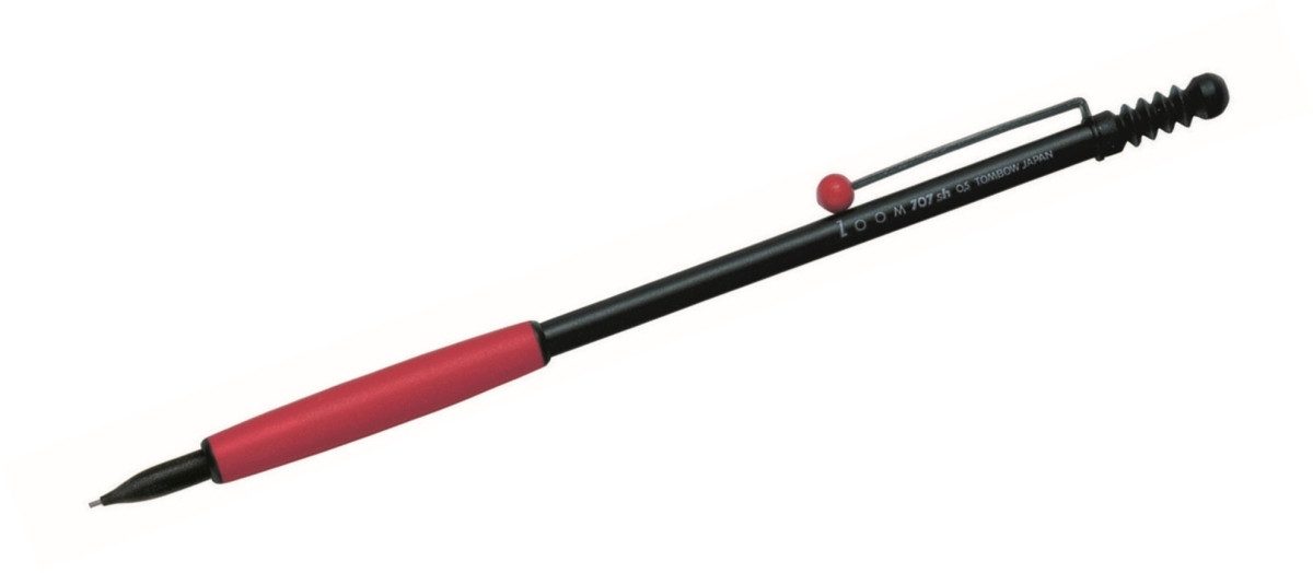 TOMBOW Bleistift Druckbleistift Zoom 707 0,5mm schwarz/rot