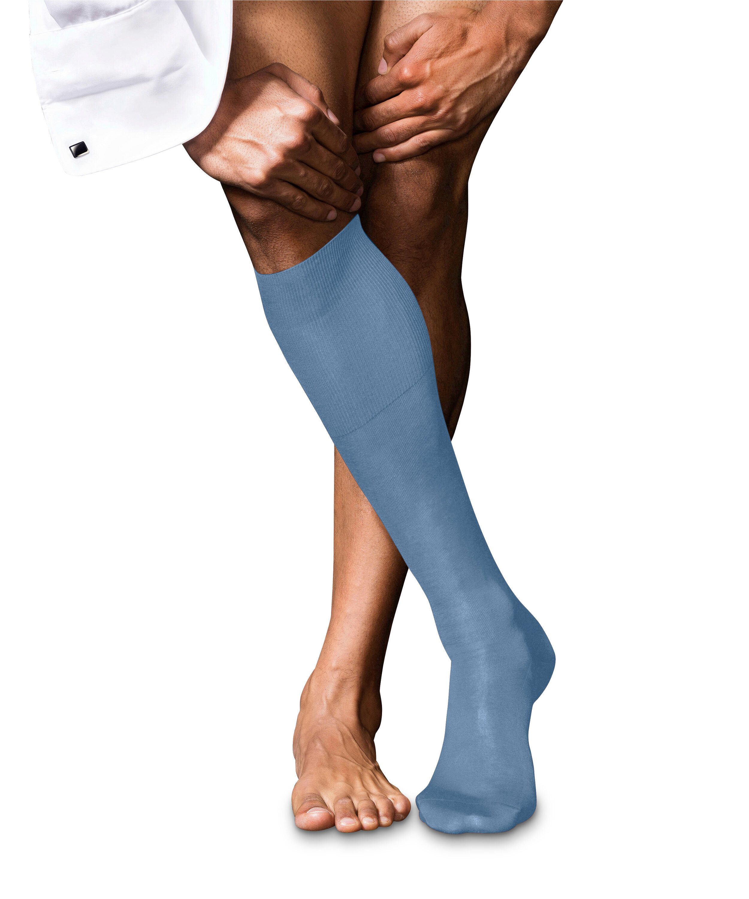 FALKE Kniestrümpfe No. 9 Pure Fil d´Écosse (1-Paar) mit reiner ägyptischer Baumwolle