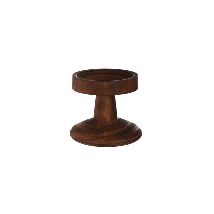 Depot Stumpenkerze Kerzenhalter Wood (Packung 1 Stück Kerzenhalter) aus Pinienholz Ø 9 Zentimeter H 10 Zentimeter