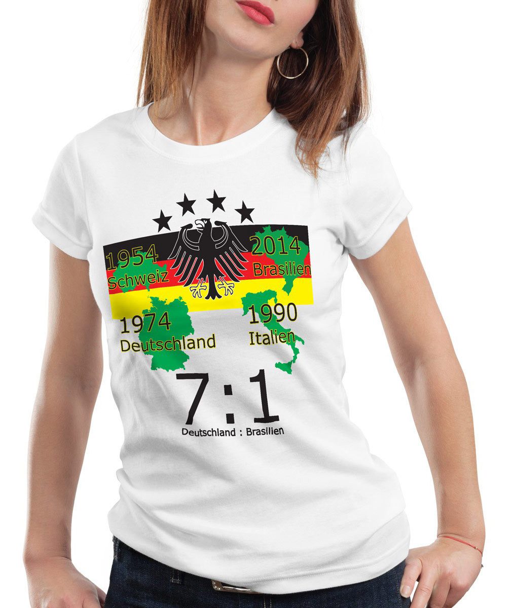 style3 T-Shirt 4. Stern WM 2026 Deutschland Brasilien trikot fanartikel weltmeister
