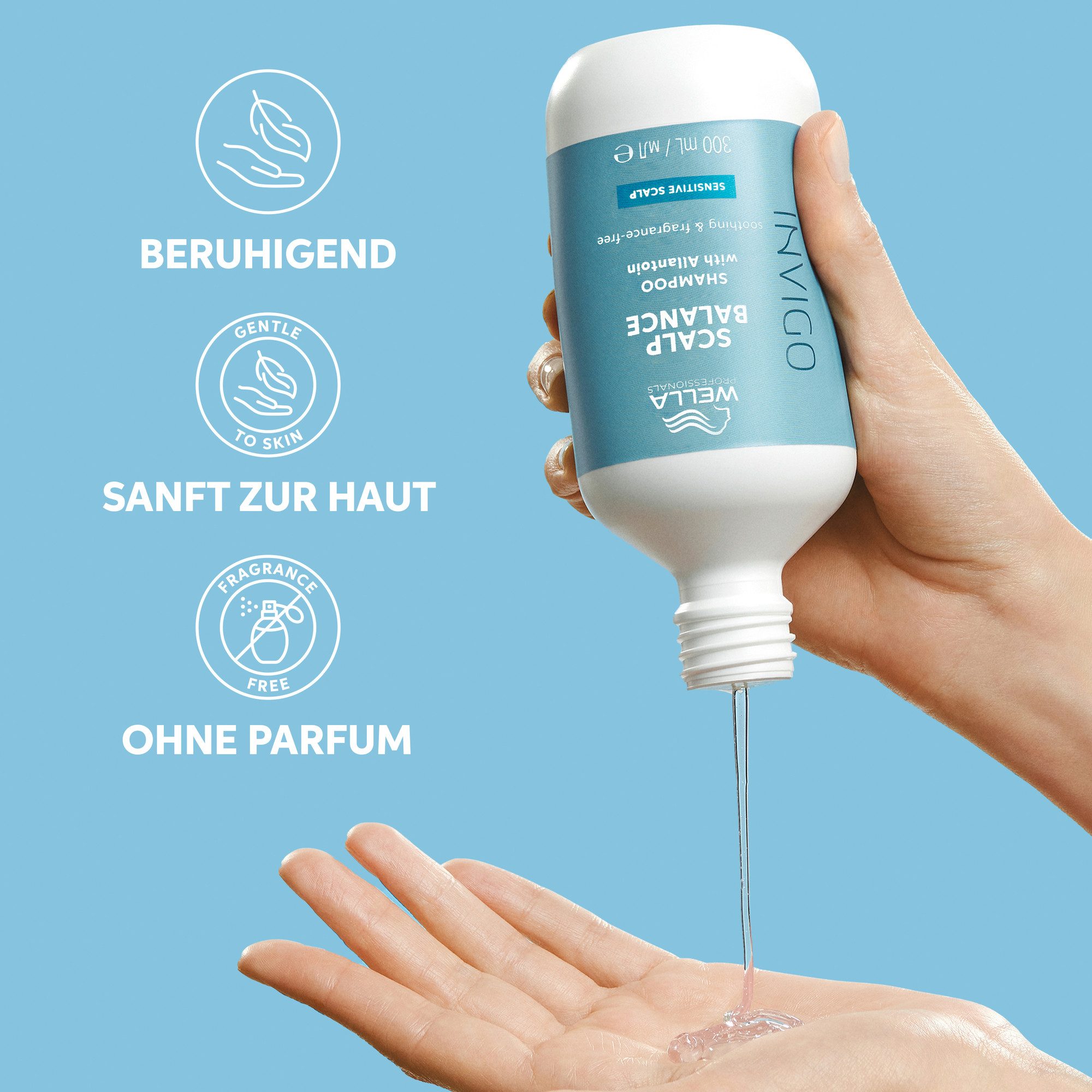 Wella Professionals Haarshampoo INVIGO SCALP BALANCE SENSITIVE SHAMPOO, pflegend, hilft bei empfindlicher Kopfhaut