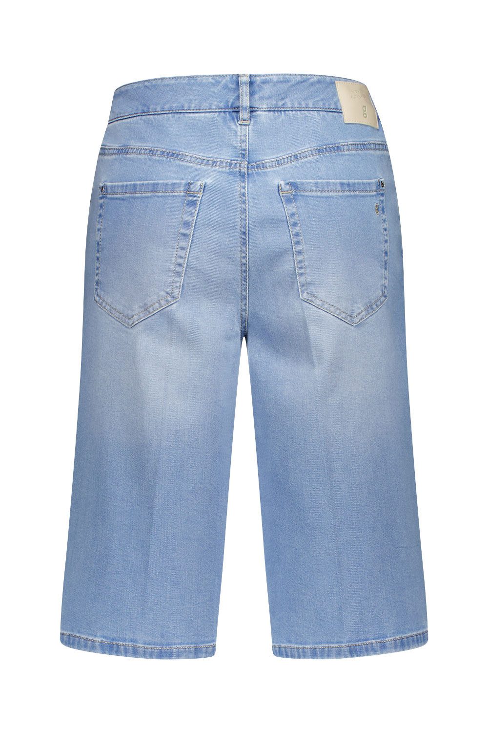 Atelier GARDEUR Jeansbermudas FELIZA4-670721-7165 Bermuda blau bleach used Feminine Fit Leichter Stretch-Denim mit Feminine Fit und 5-Pocket-Details