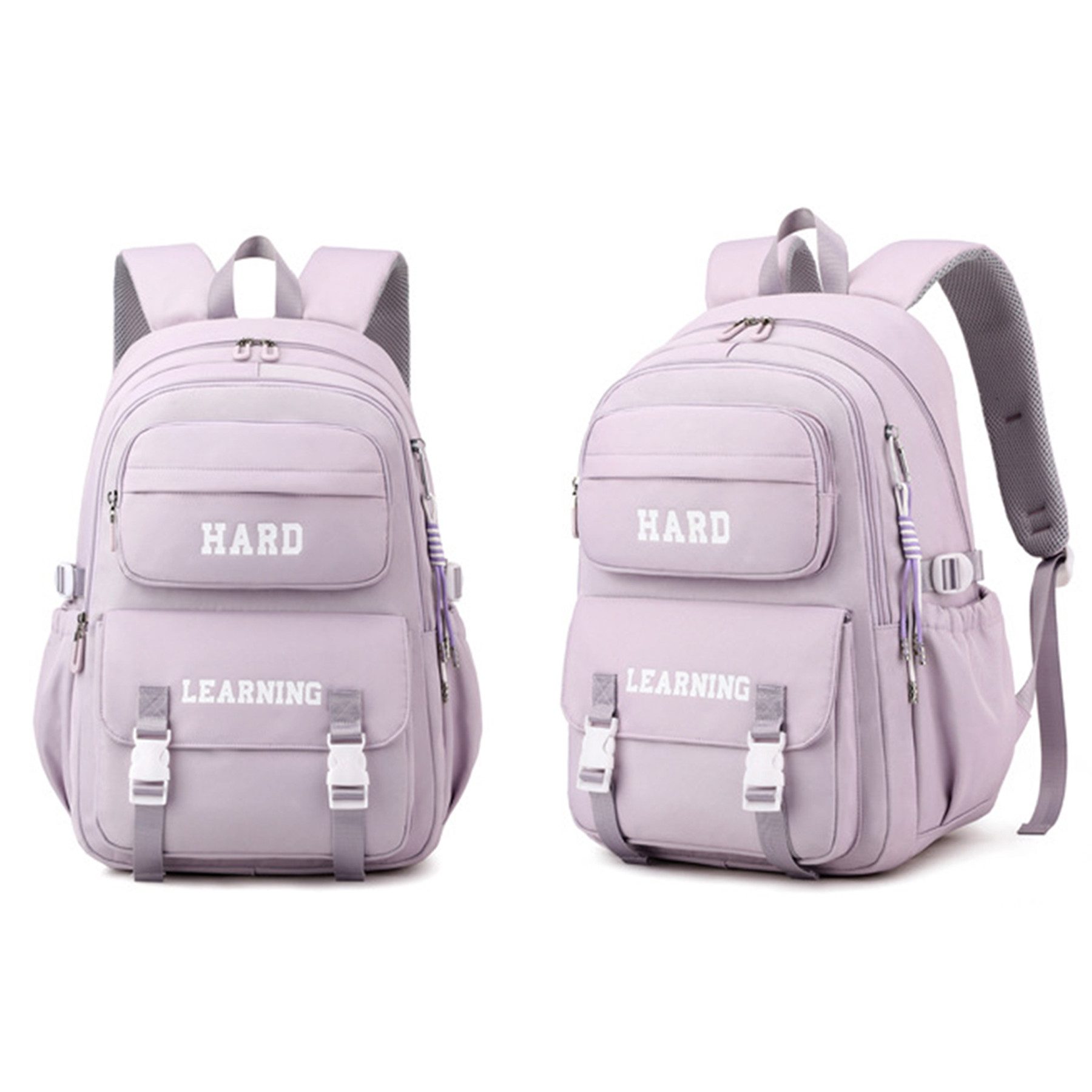 Mutig Schulrucksack Schulrucksack Teenager,große Kapazität Schulranzen Mit Trolleyband (Wasserdicht Lässiger Schulranzen,Unisex Geeignet für Teenager, Dieser Schulrucksack ist aus Polyester,wasserdicht verschleißfest), Geeignet für jugendliche zum Schulbesuch, Einkaufen,Reisen,Camping usw
