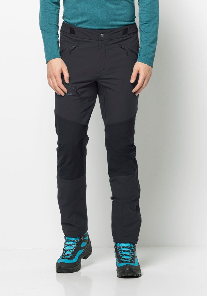 Jack Wolfskin Softshellhose SALMASER PANTS M phantom