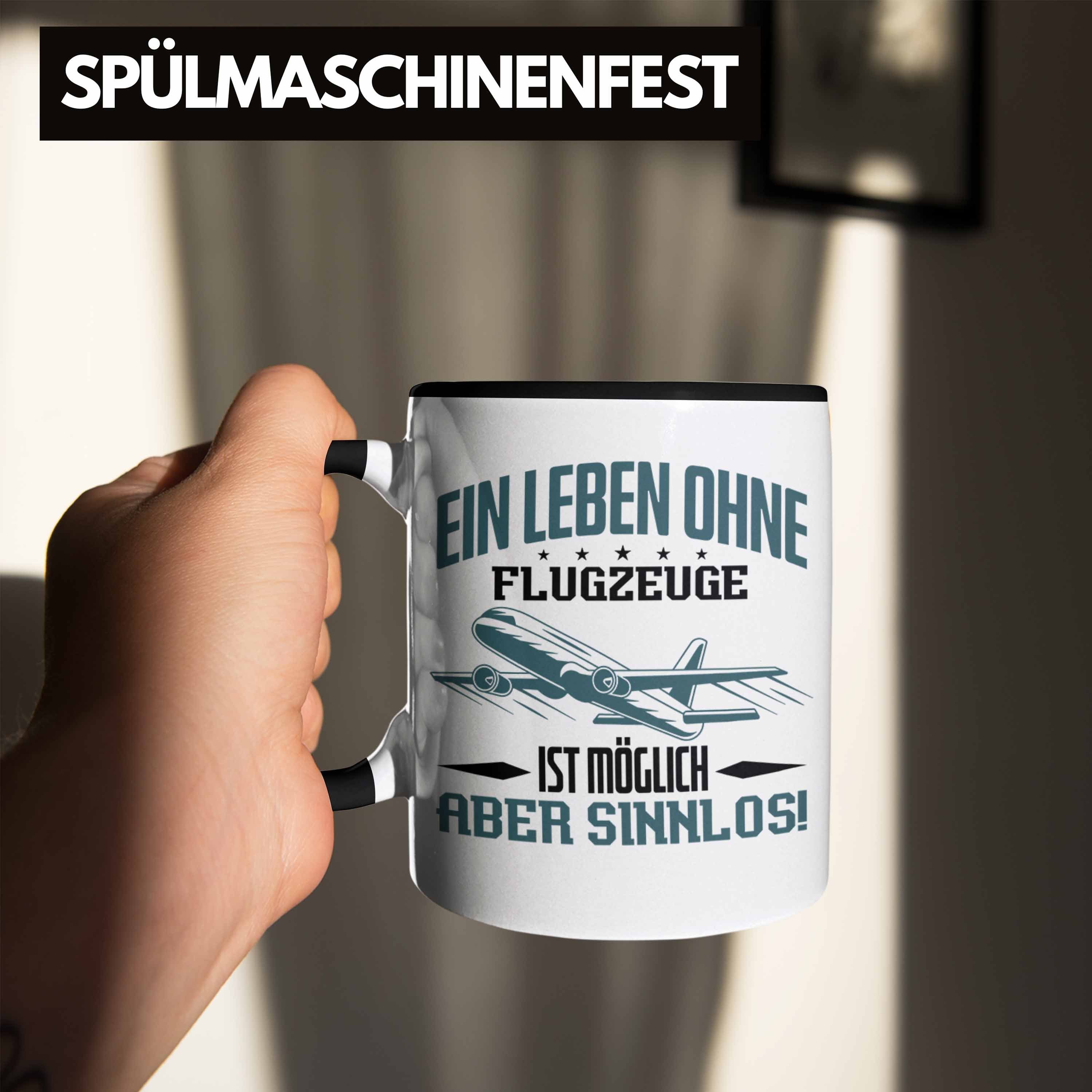 Leben Geschenk Mitarbeiter Tasse Fl Ohne Tasse Trendation Ein Flughafen Pilot Schwarz Fluglotse