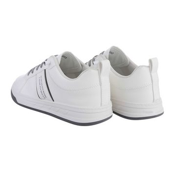 Ital-Design Herren Low-Top Freizeit Sneaker Flach Sneakers in Weiß