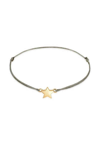 Elli Armband Stern Astro Symbol Nylon Band 925 Sterling Silber, Sterne