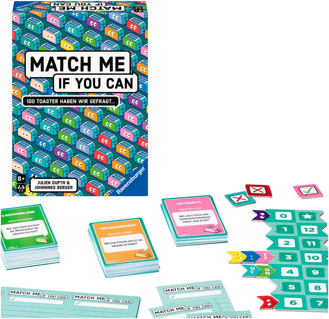 Ravensburger Spiel Match Me If You Can, Gesellschaftsspiel, Made in Europe