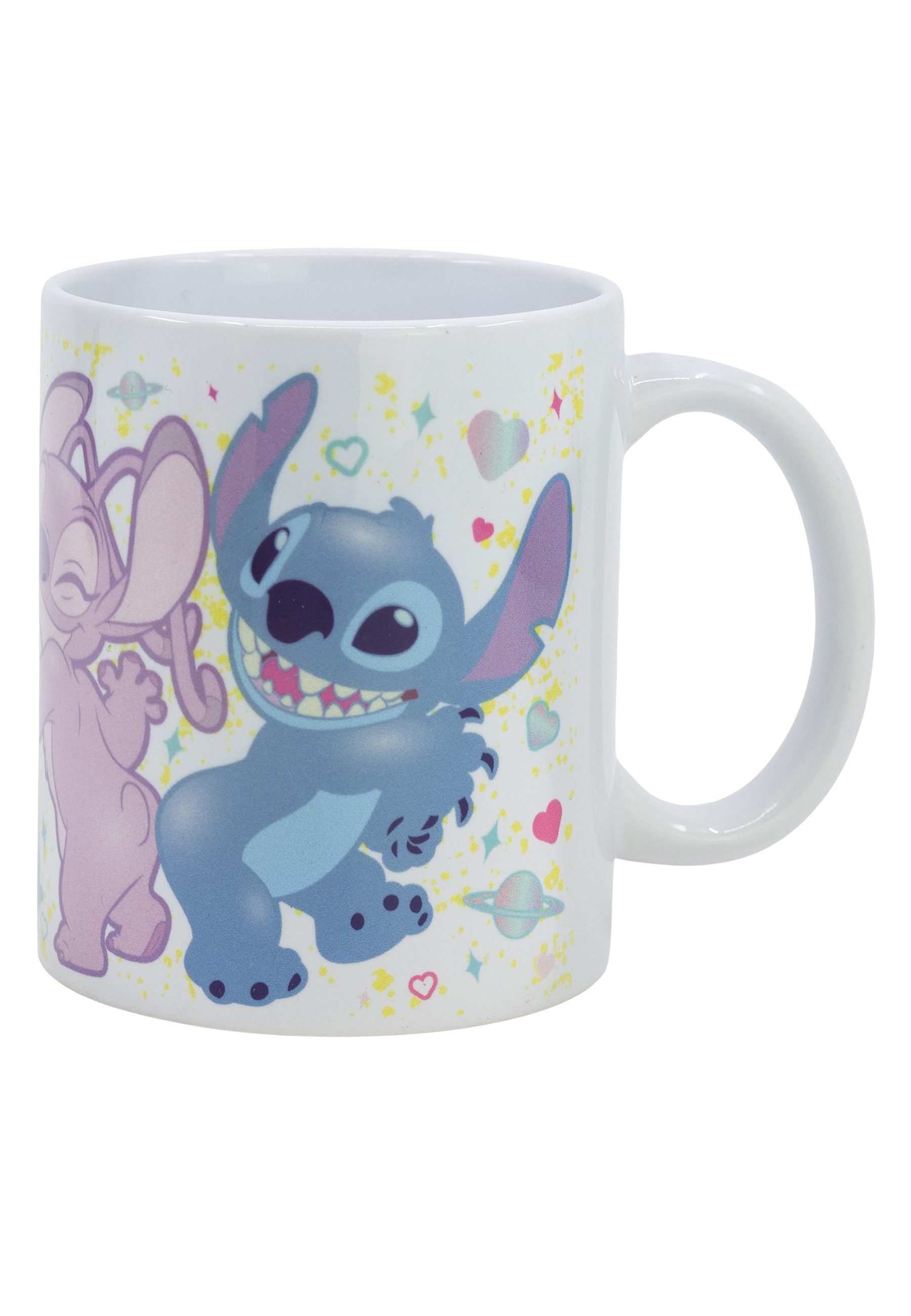 Stitch Tasse Kinder-Becher Jungen Mädchen Tasse Stitch, aus Keramik im Geschenkkarton