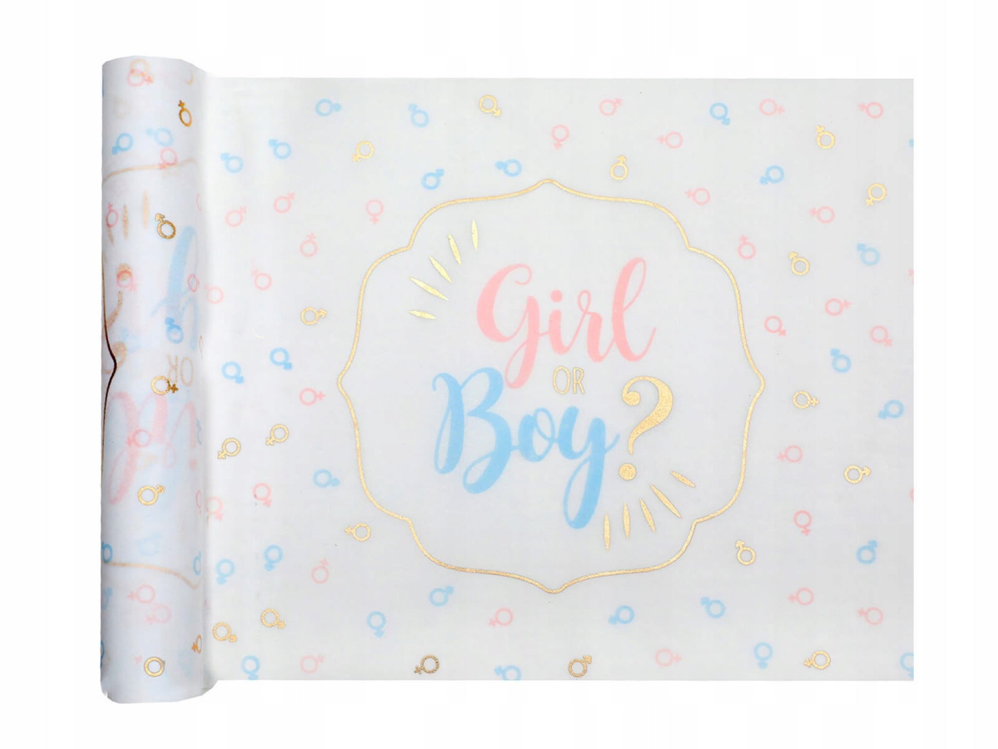 santex Tischläufer Tischläufer „Girl or Boy?” 3m - Baby Shower