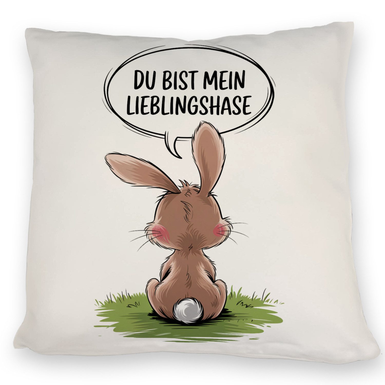 Dekokissen Du bist mein Lieblingshase Kissen