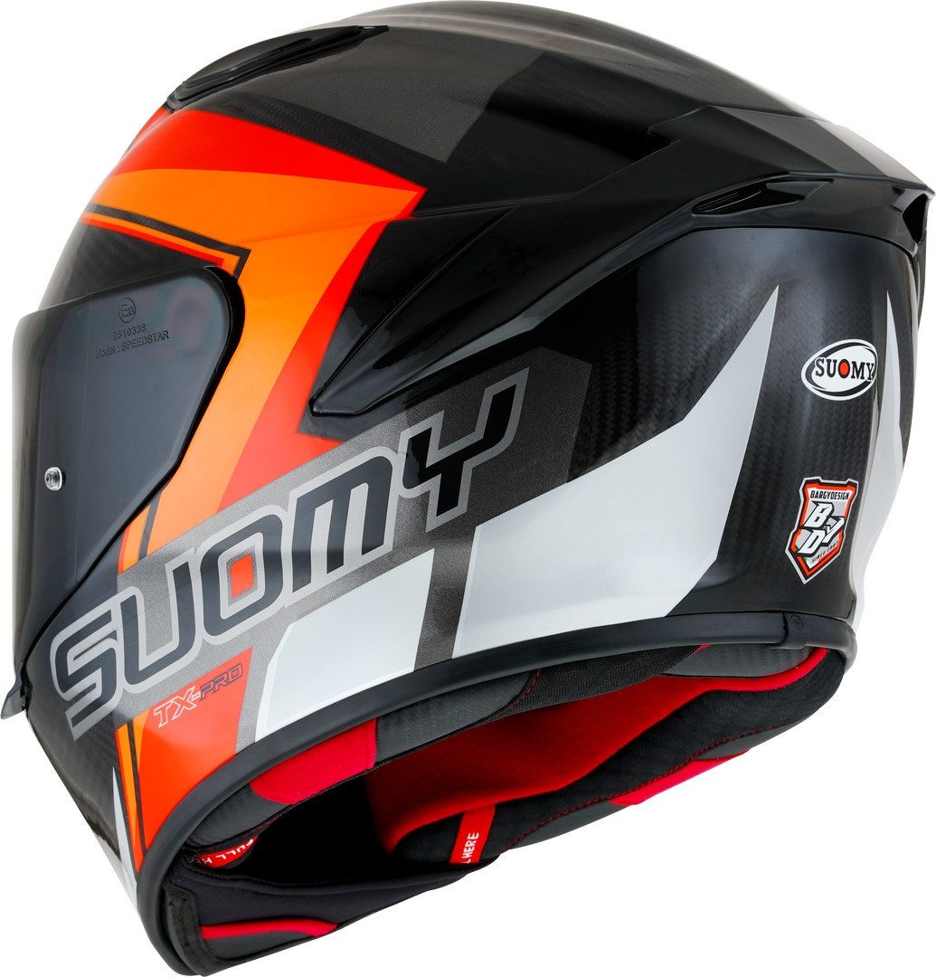 Suomy Motorradhelm TX-Pro Glam Helm, Notfallsystem-Polsterung (EQRS)