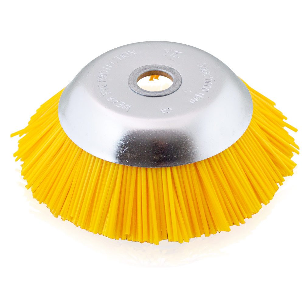 Bituxx Reinigungsbürsten-Set Nylon Unkrautbürste für Freischneider Ø 200 mm, (MS-18140)