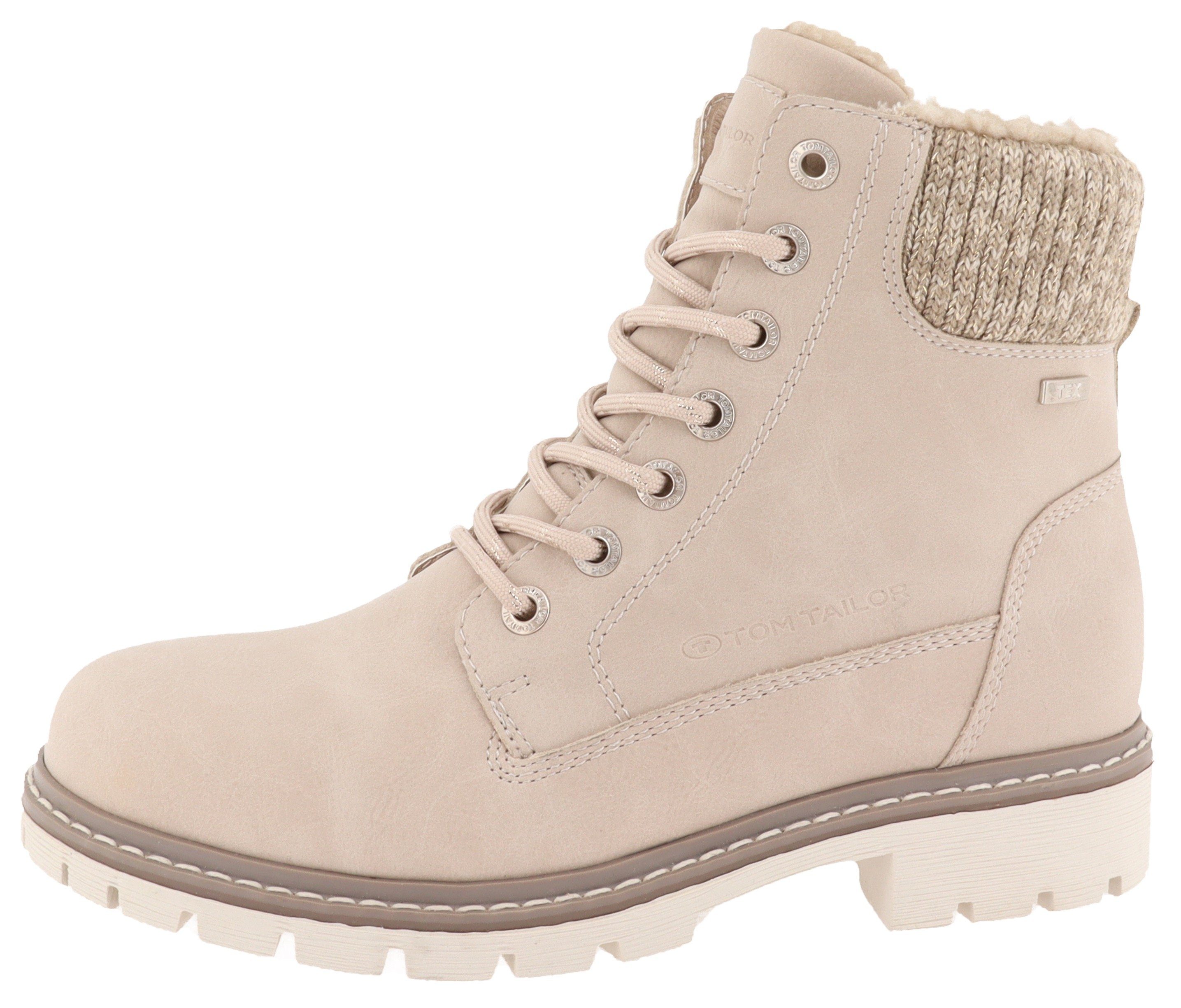 TOM TAILOR Schnürboots Winterboots mit wasserabweisendem TEX, Komfortweite günstig online kaufen