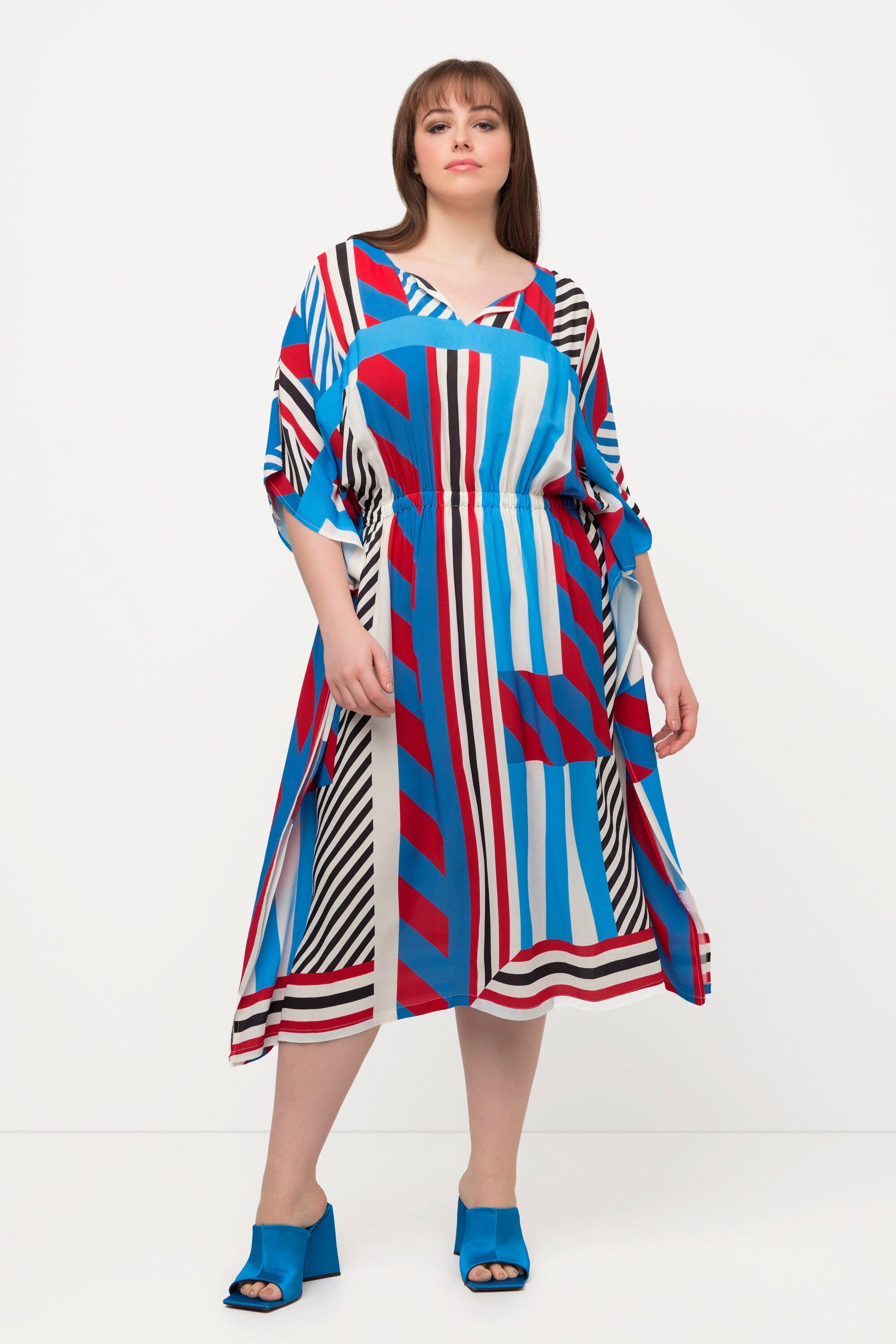 Ulla Popken Midikleid Midikleid grafisch Oversized günstig online kaufen