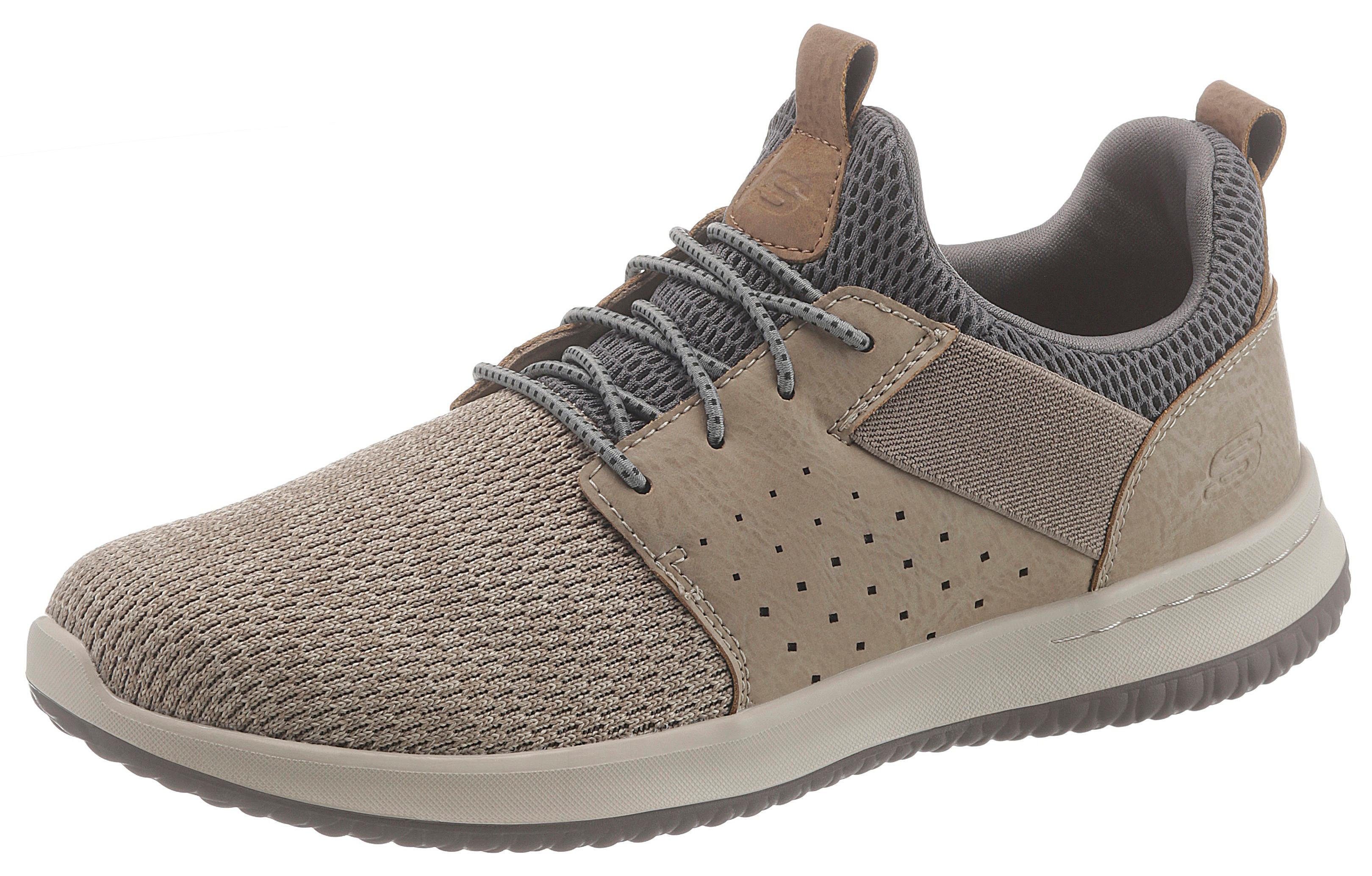 Skechers Delson-Camben Sneaker mit praktischem Gummizug taupe grau