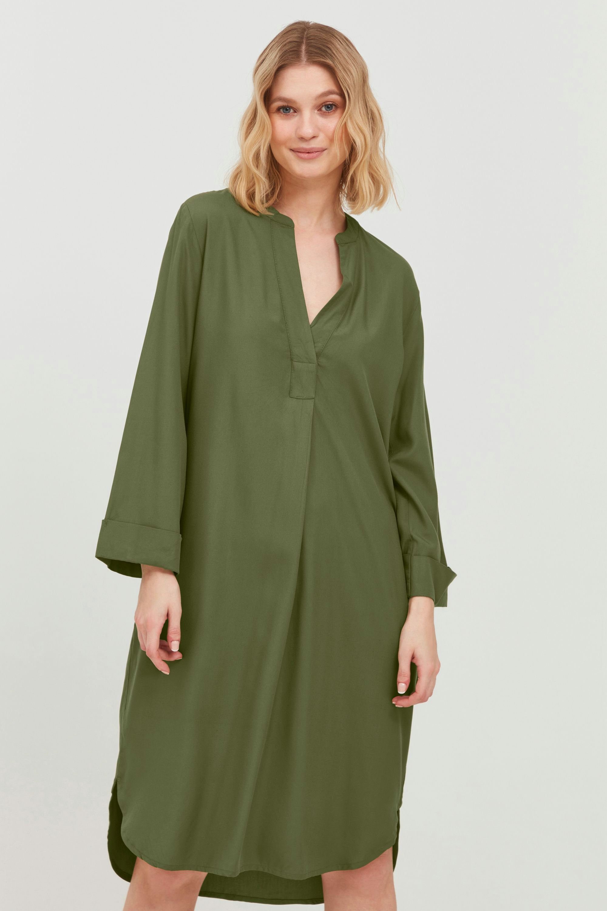 b.young Langarmbluse BYGAZEL CAFTAN SHIRT - 20810000 Tunika Longbluse Olivine (180316) | Blusen