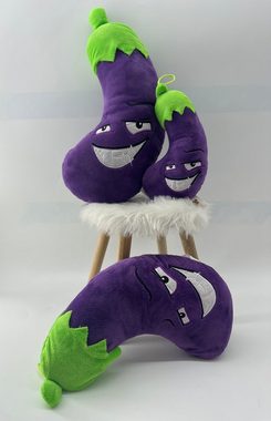 soma Kuscheltier Plüschtier Boba Aubergine Kuscheltier Gemüse 28 cm Kaufladenzubehör (1-St), Super weicher Plüsch Stofftier Kuscheltier für Kinder zum spielen