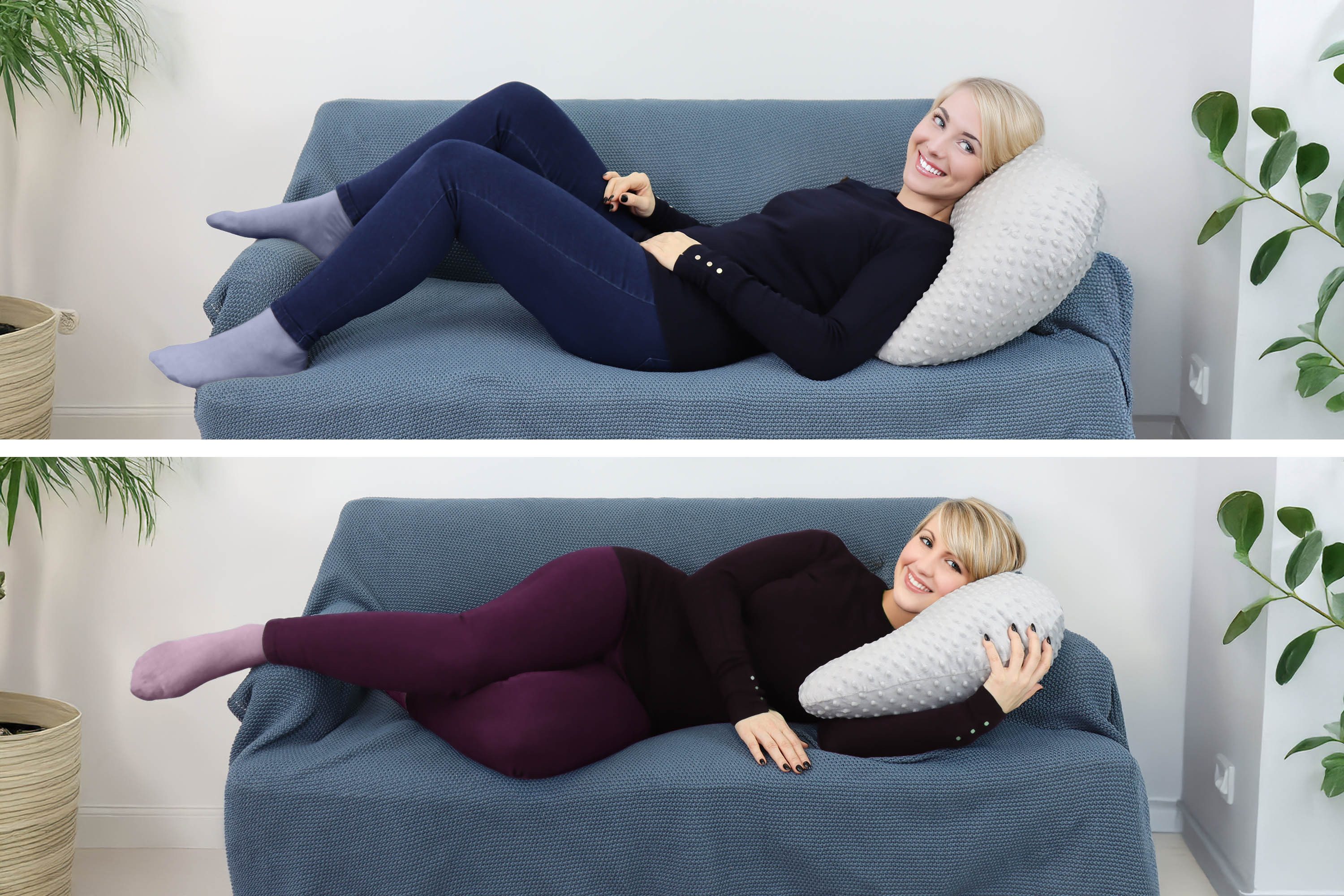 Amilian Stillkissen - Seitenschläferkissen - Lagerungskissen - Schwangerschaftskissen, maternity pillow - breast feeding pillow - Schlafkissen Schwangere