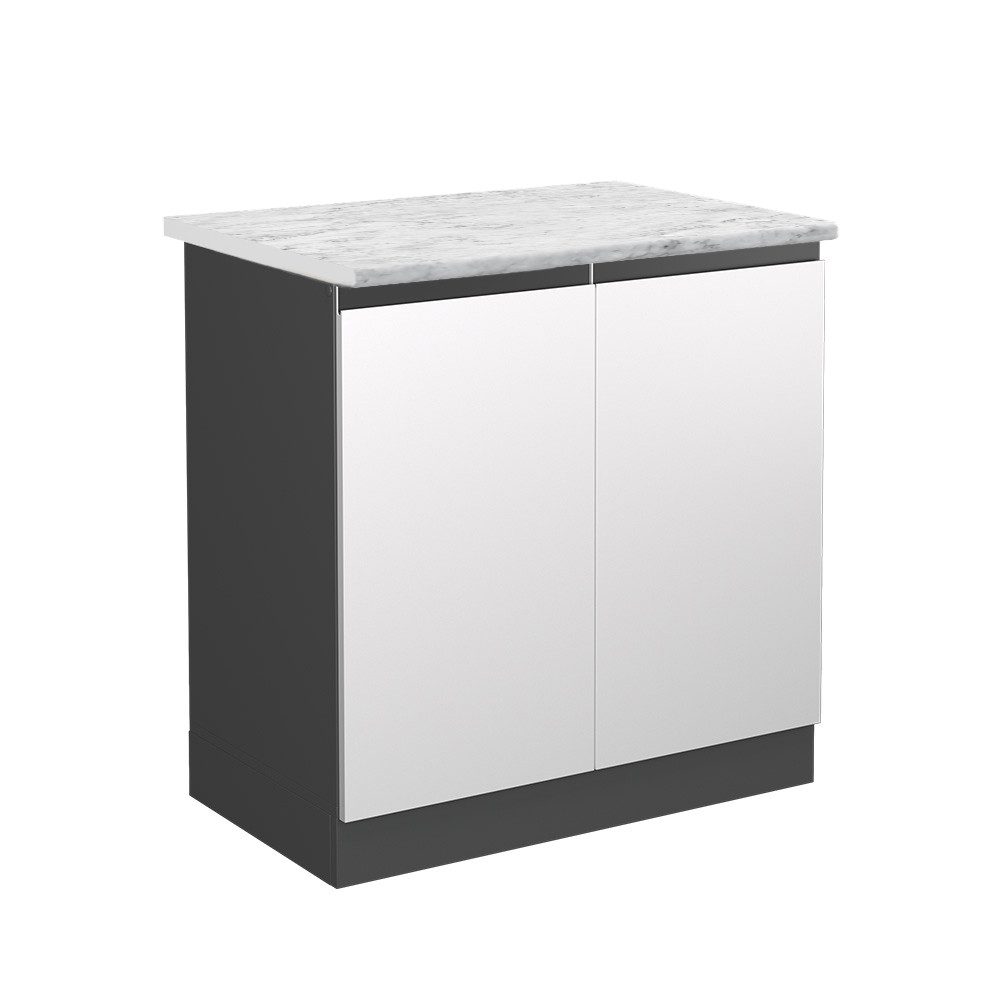Vicco Spülenunterschrank R-Line Küchenunterschrank für die Spüle Weiß/Anthr günstig online kaufen