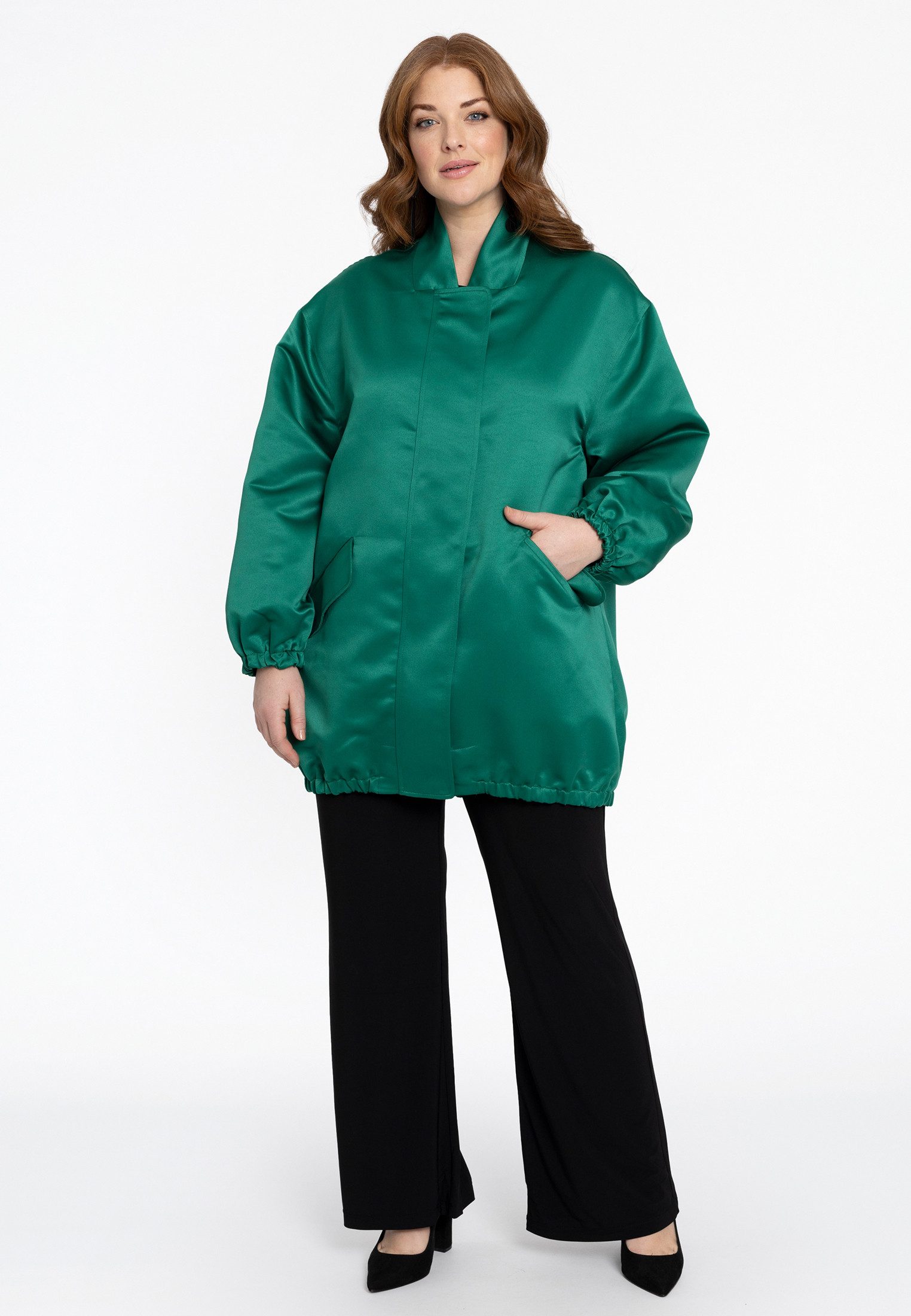 YOEK Langmantel Damen Bomberjacke Große Größen günstig online kaufen
