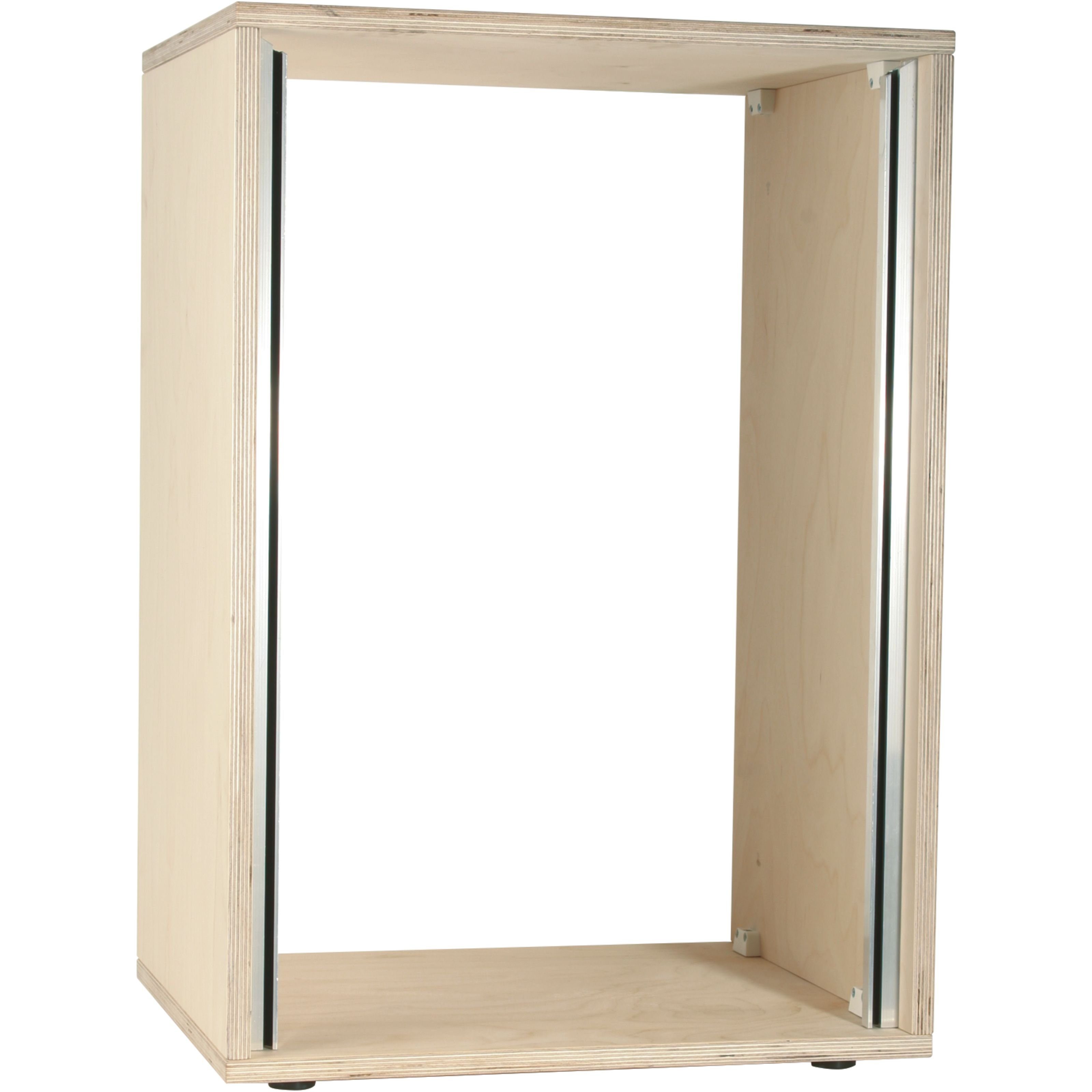 MUSIC STORE Musikinstrumentenständer, (Studiorack 16HE Birke MP Bausatz Unlackiert Gerade Studio Rack, Studiomöbel, Studio Racks), Studiorack, 16HE Birke MP Bausatz, Studio Rack