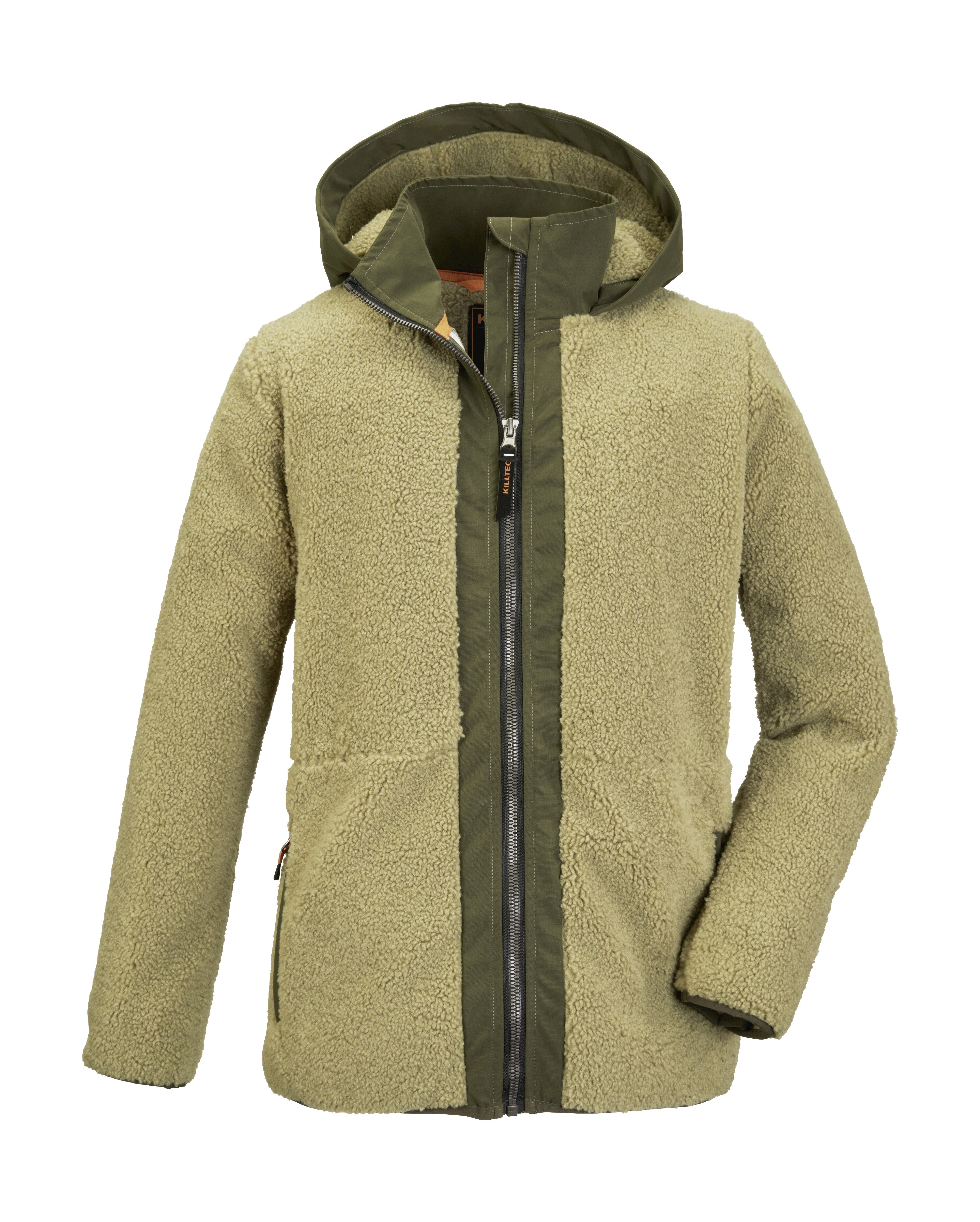 Killtec Fleecejacke mit BYS Taschen JCKT, FLC elastische Zippern Ärmelbündchen, 129 KOW