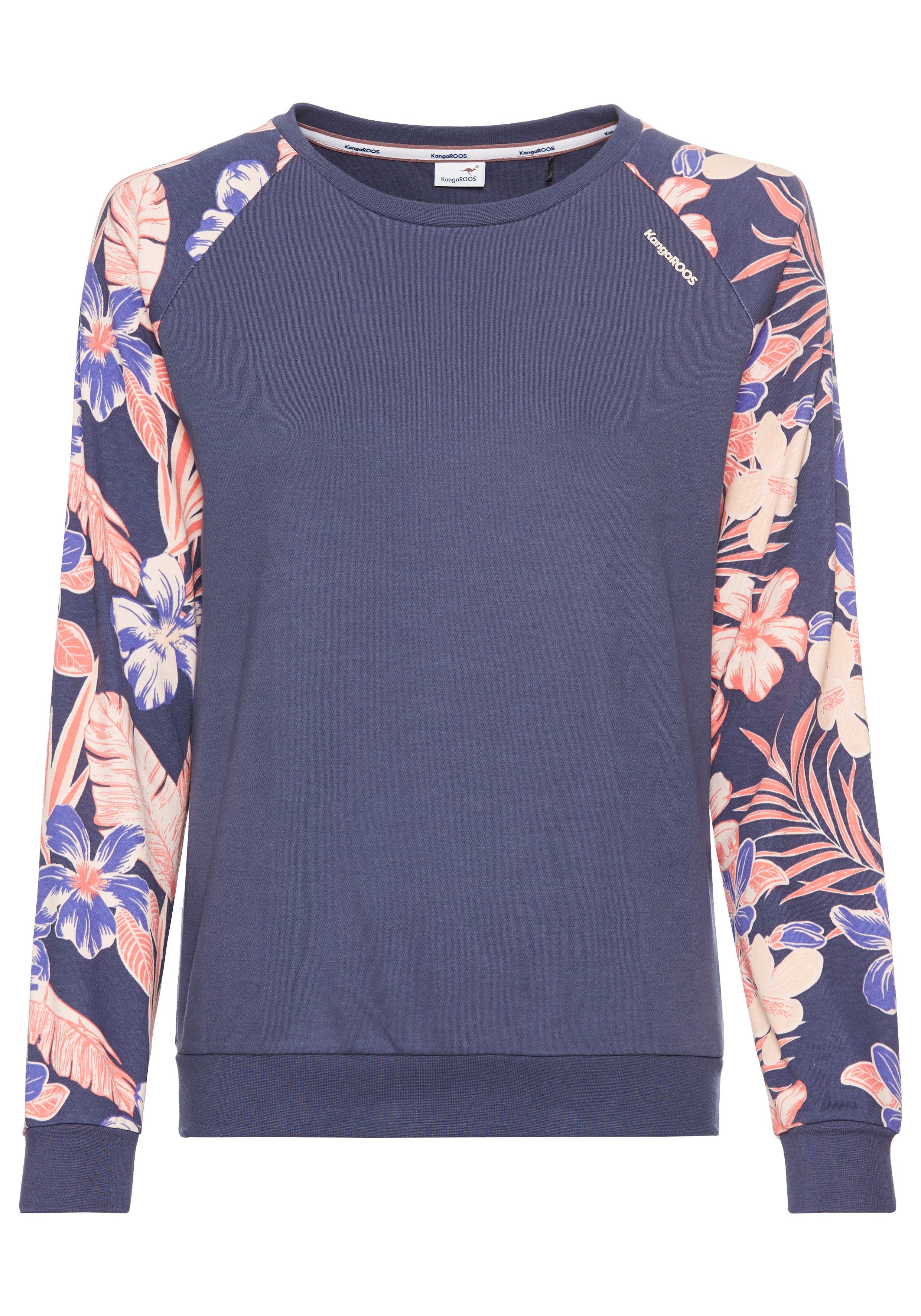 KangaROOS Sweatshirt Ärmel mit Blumendruck. € 38,99, (€ 38,99 pro 1 Stk).