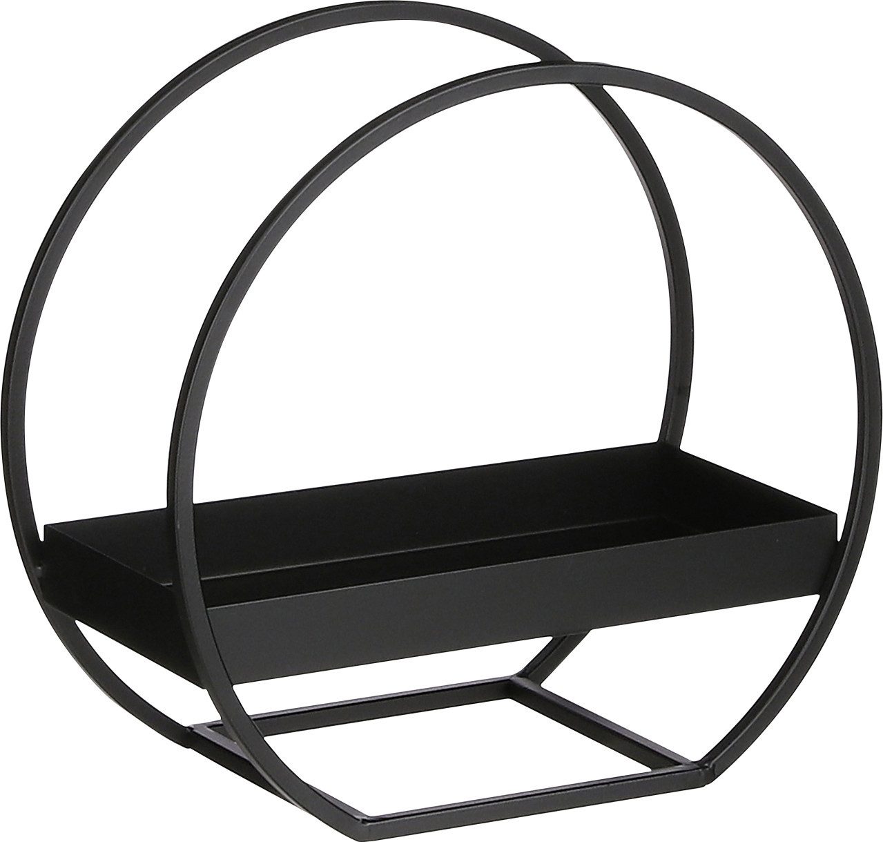 Mica Decorations Dekofigur Mica Tablett schwarz Eisen 30 x 15 x 28 cm günstig online kaufen