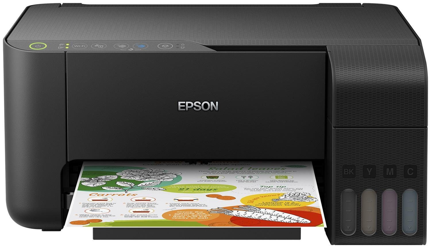 Epson ET-2710 schwarz Multifunktionsdrucker, (WLAN (Wi-Fi), Wi-Fi Direct,  Google Cloud Print, Tintenstrahldrucker, 3-in-1, Scanner, Kopierer, USB,  WLAN, Wi-Fi Direct, Cloud Print, Drucken ohne Patronen und selten  nachfüllen) online kaufen | OTTO