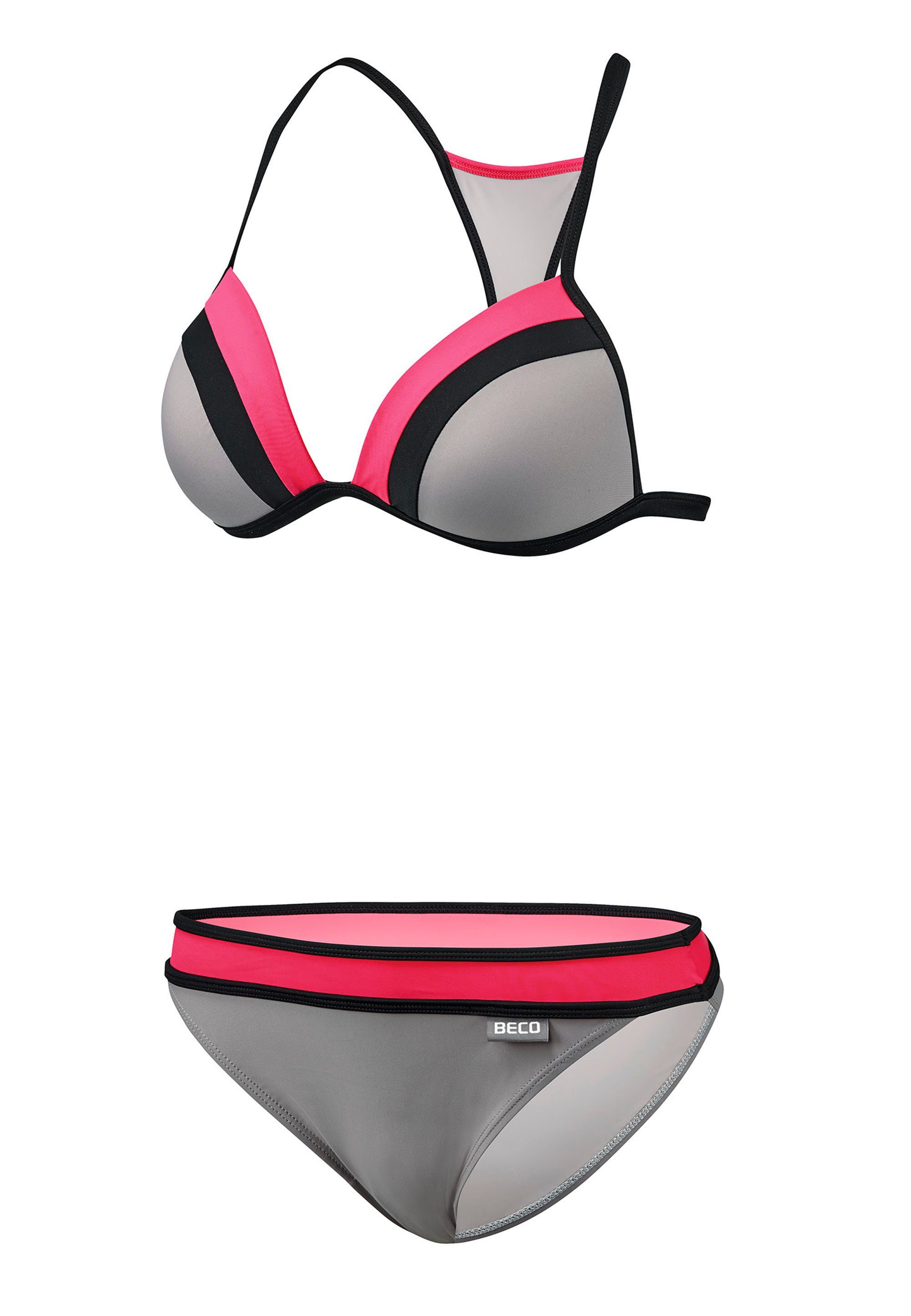 Beco Beermann Triangel-Bikini-Top BEactive Sweetheart (2-St), in modernem Colourblock-Design