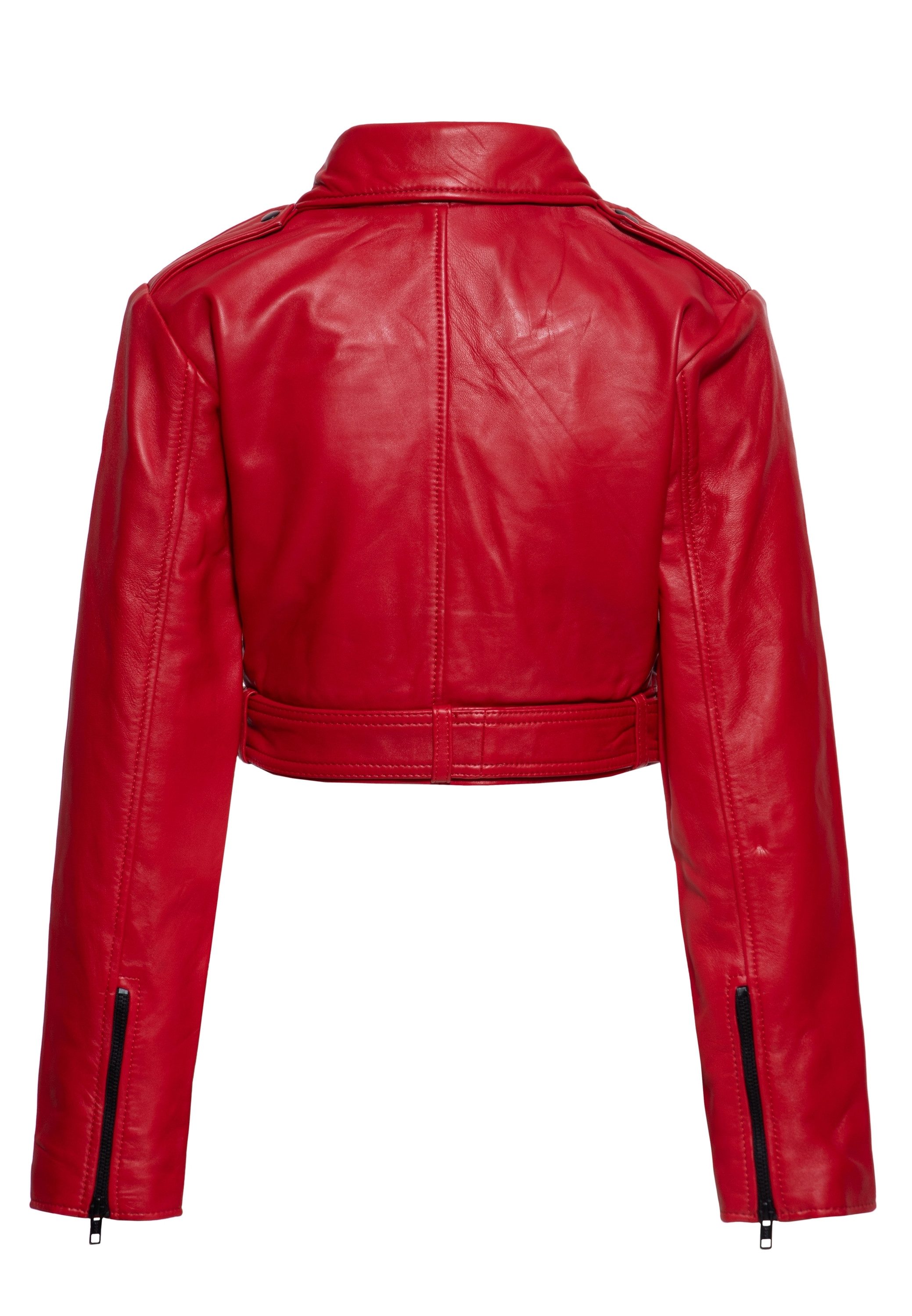 QueenKerosin Lederjacke im Biker-Style günstig online kaufen