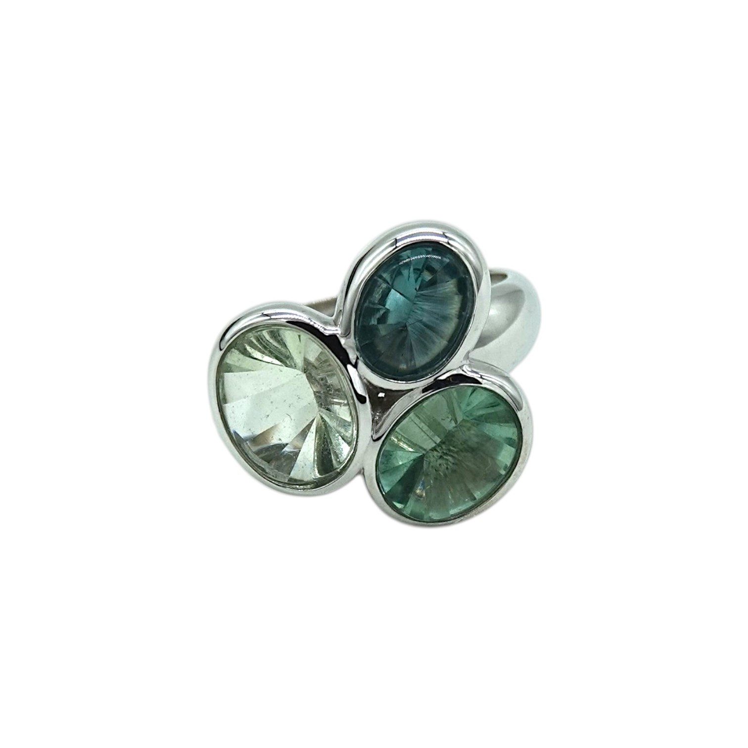 Sogni d'oro Fingerring Fluorit Komposition, Silber 925