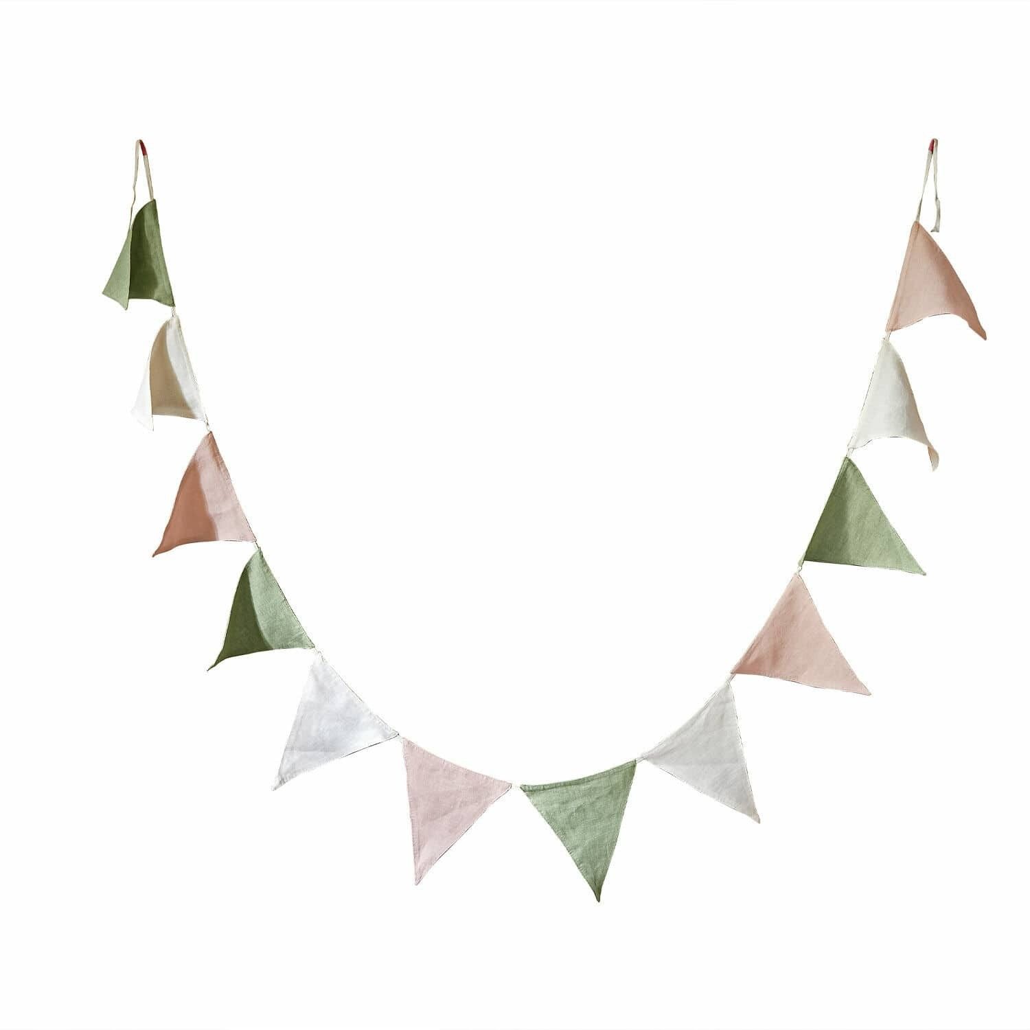 Mirabeau Wimpelkette Wimpelgirlande Rêveline rosa/grün/creme