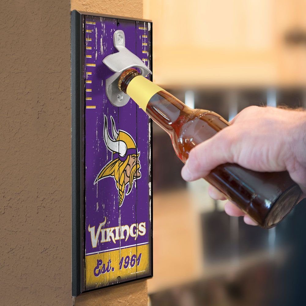 Holzschild New Orleans Wanddekoobjekt WinCraft TEAMS mit Wanddeko Flaschenöffner Saints NFL