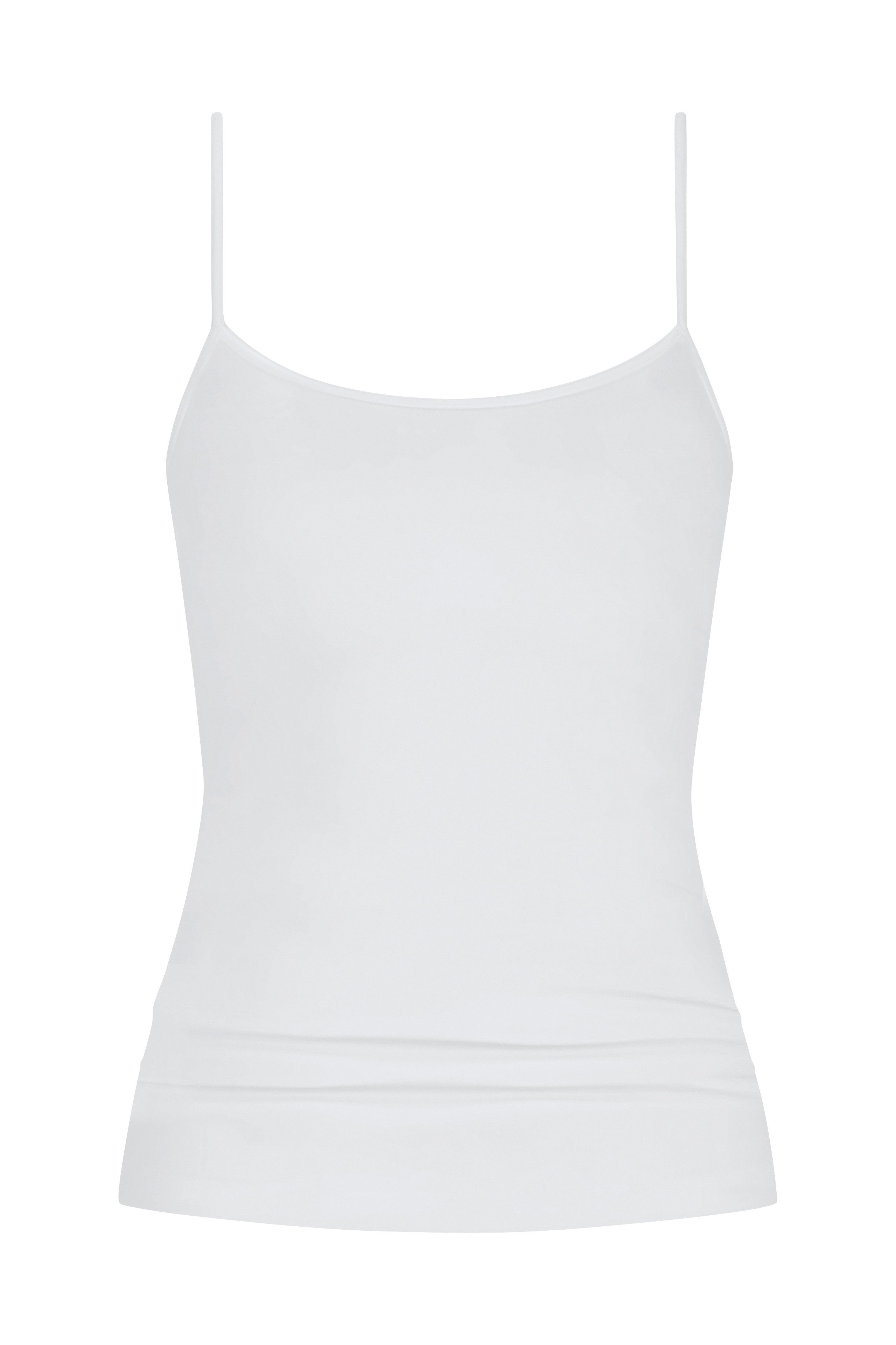 Mey Spaghettitop Cotton Pure tiefer Rundhals, atmungsaktiv, Baumwollmischung, Single Jersey